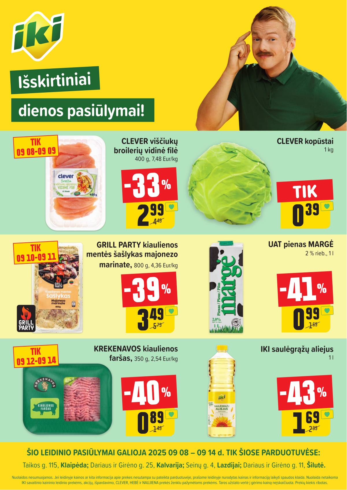 Iki - Specialūs pasiūlymai IKI Šilutė, IKI Žardė, IKI Lazdijai ir IKI Kalvarija parduotuvės klientams 1 puslapis
