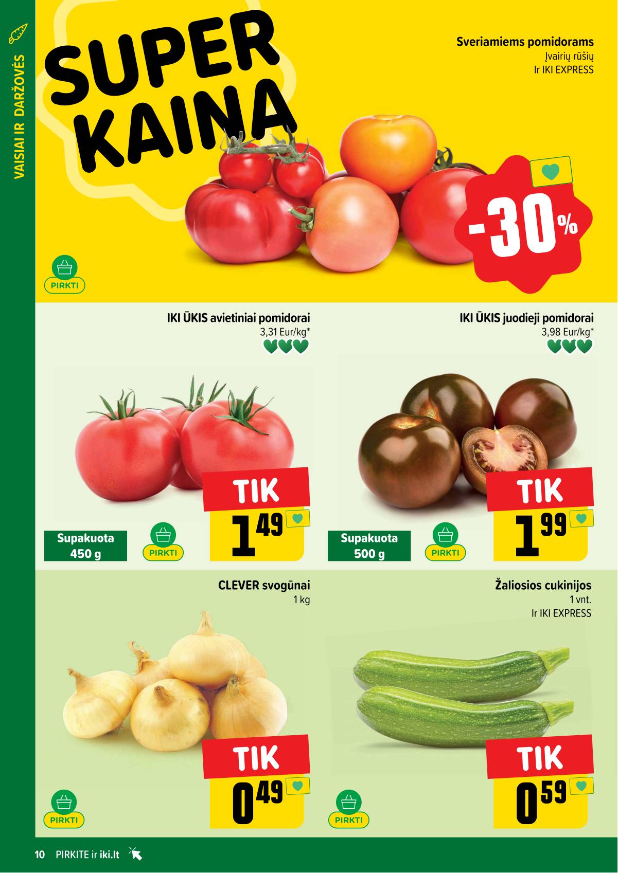 Iki - IKI savaitinis akcijų leidinys „Gyvūnų fiesta" 10 puslapis