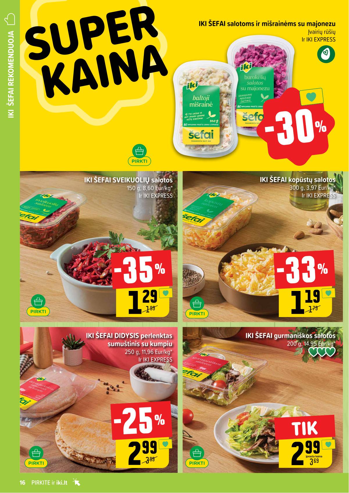 Iki - IKI savaitinis akcijų leidinys „Gyvūnų fiesta" 16 puslapis