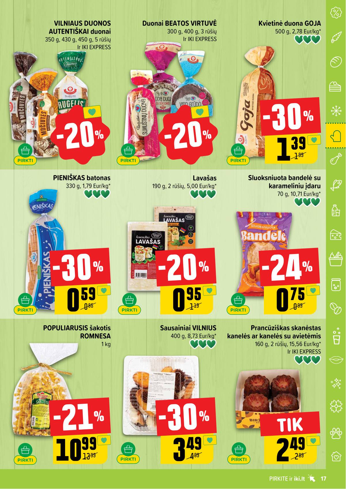 Iki - IKI savaitinis akcijų leidinys „Gyvūnų fiesta" 17 puslapis