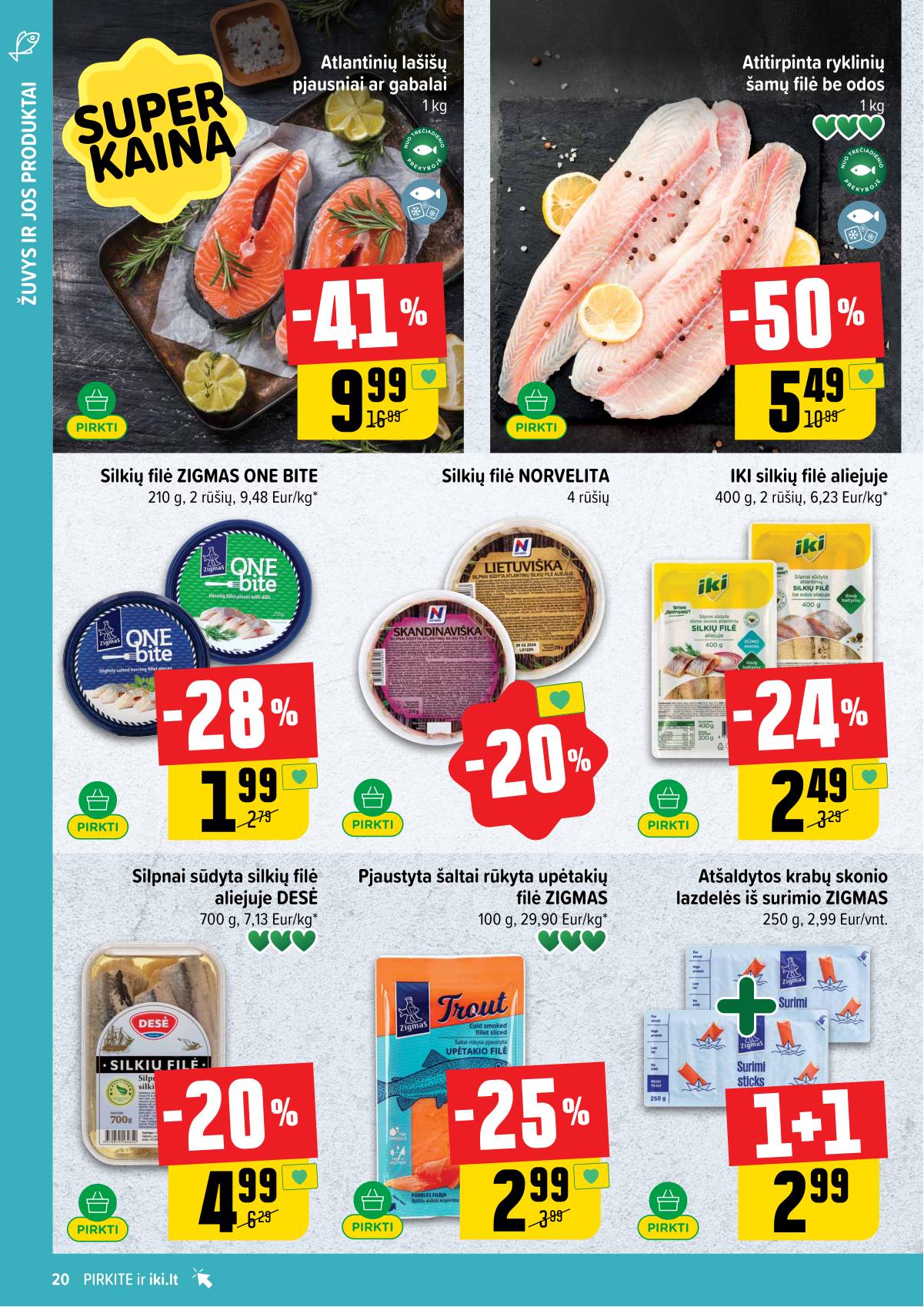 Iki - IKI savaitinis akcijų leidinys „Gyvūnų fiesta" 20 puslapis