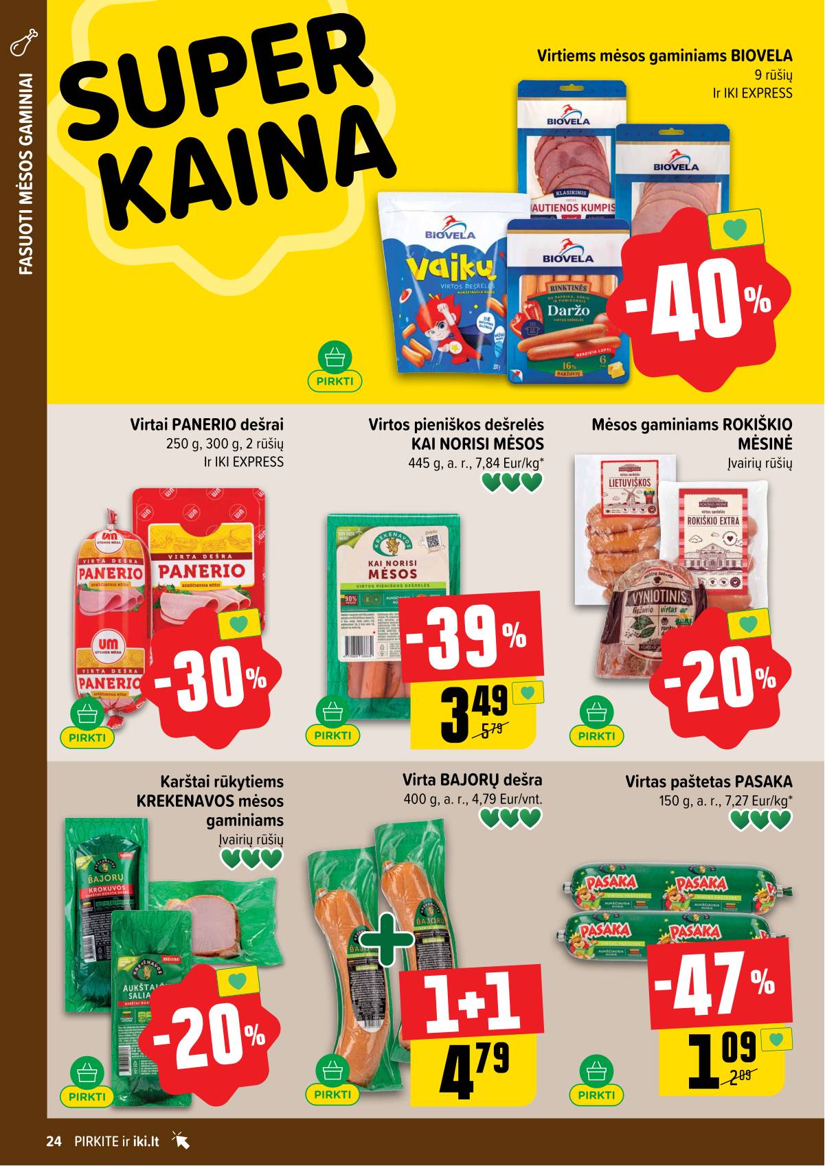 Iki - IKI savaitinis akcijų leidinys „Gyvūnų fiesta" 24 puslapis
