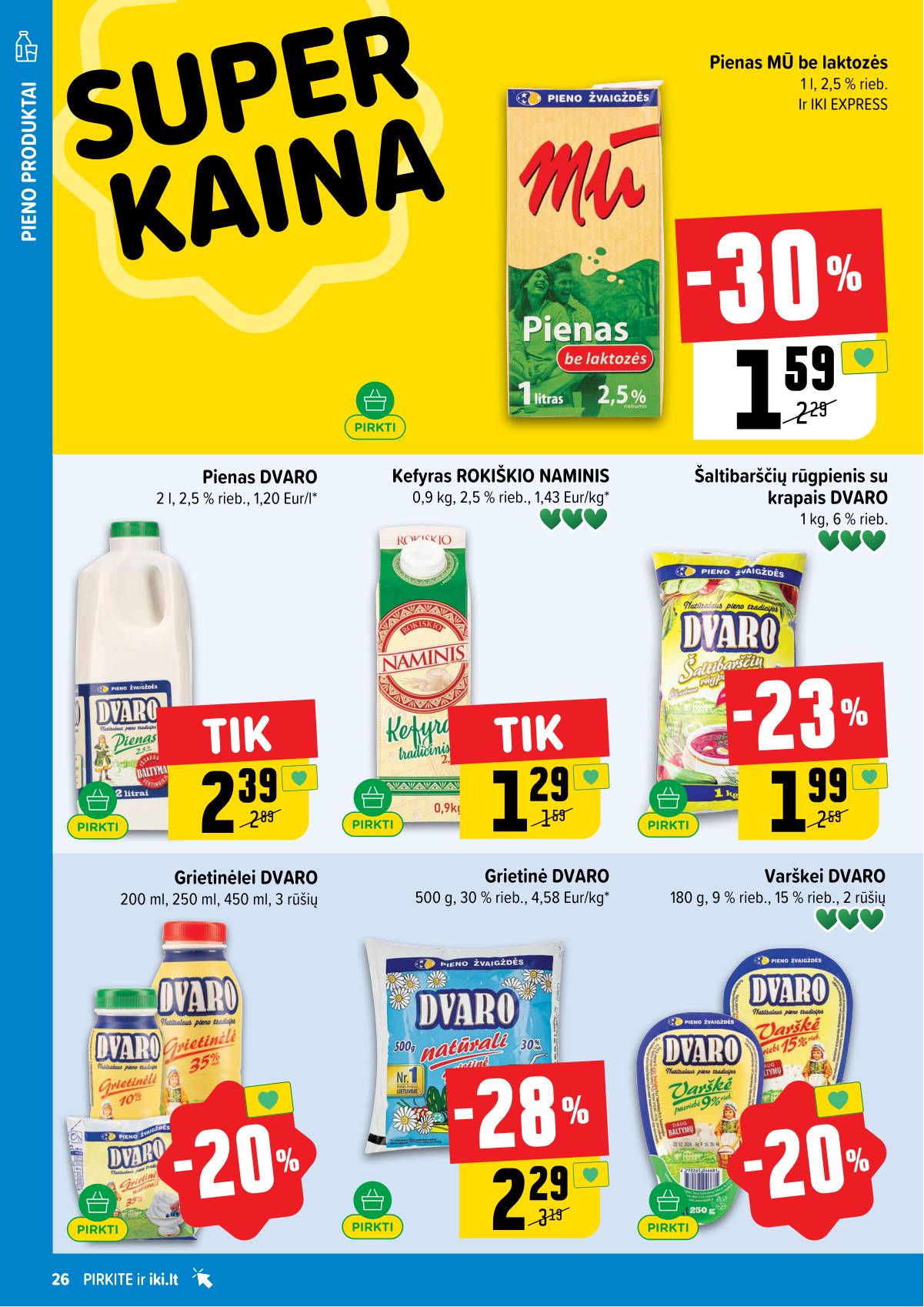 Iki - IKI savaitinis akcijų leidinys „Gyvūnų fiesta" 26 puslapis