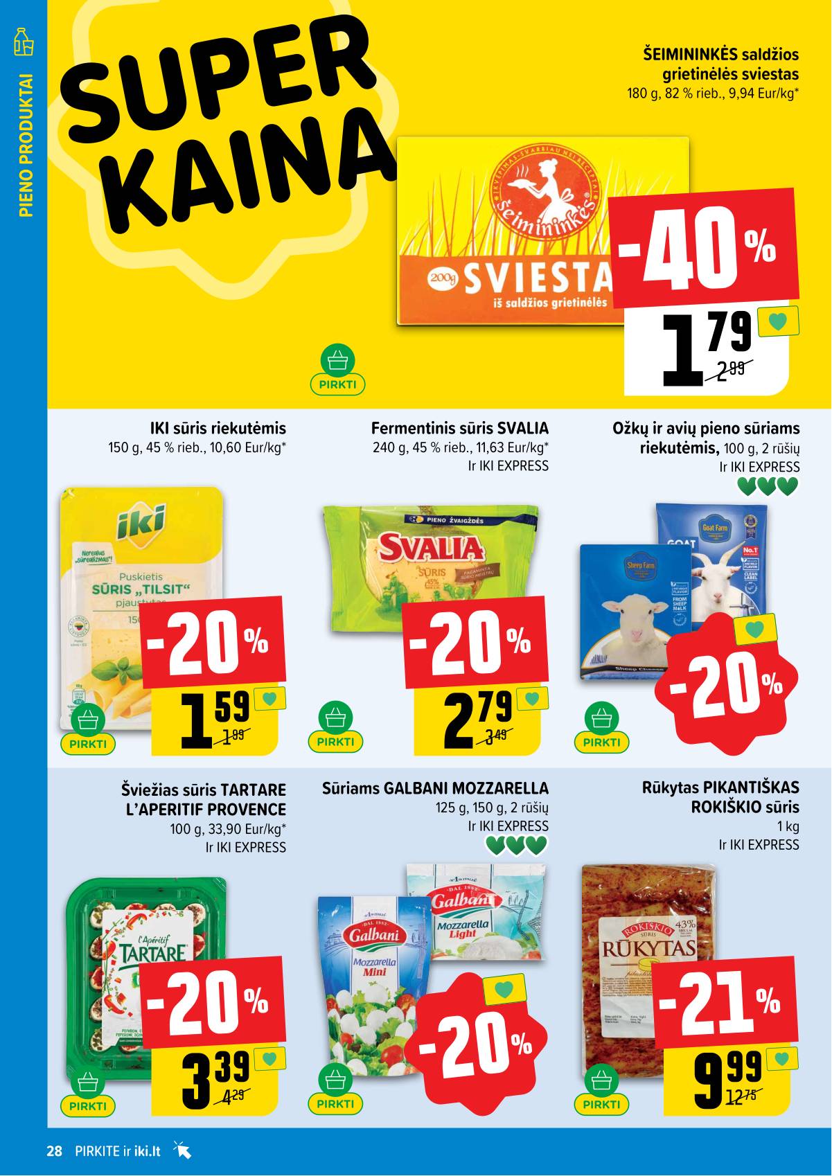 Iki - IKI savaitinis akcijų leidinys „Gyvūnų fiesta" 28 puslapis