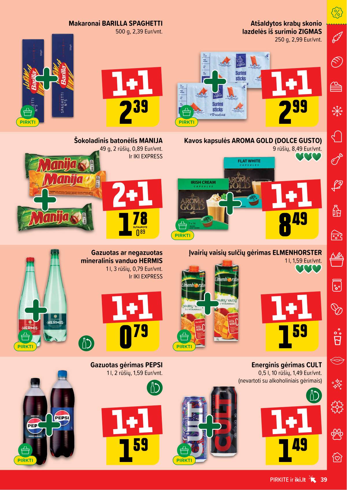 Iki - IKI savaitinis akcijų leidinys „Gyvūnų fiesta" 39 puslapis