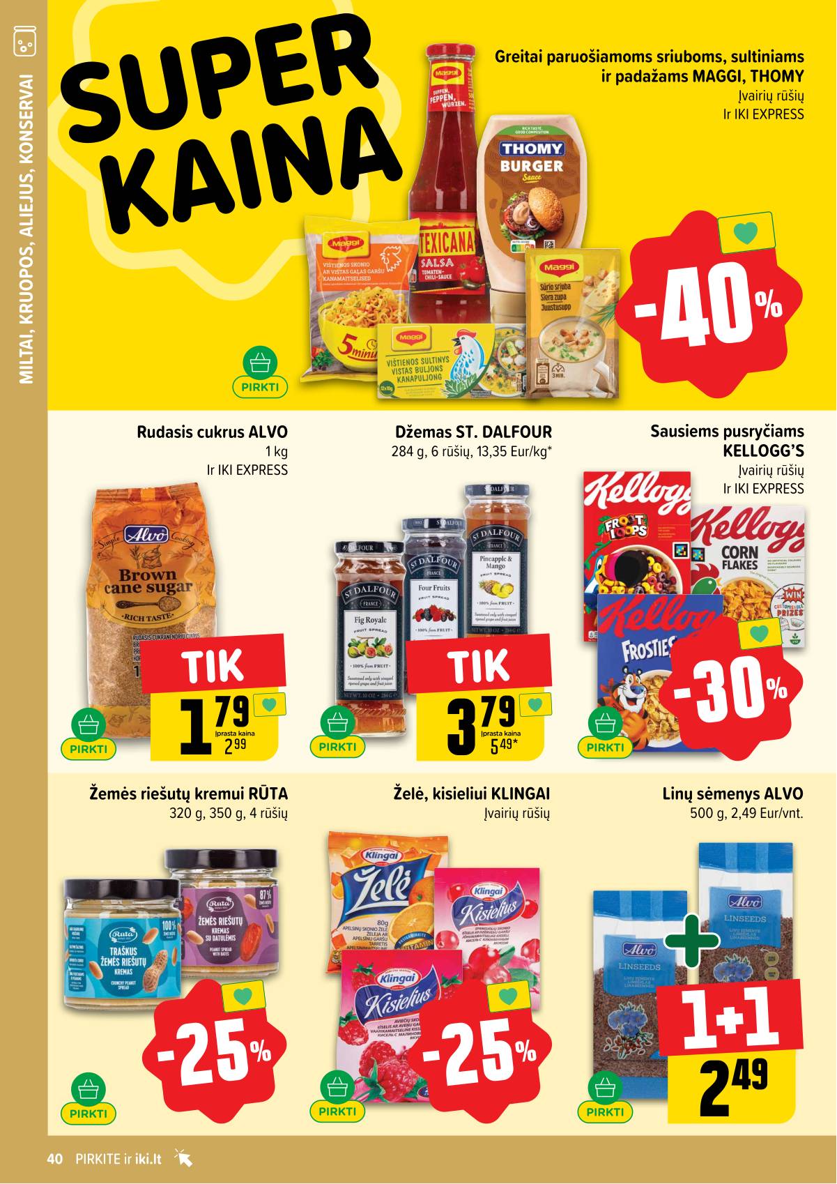 Iki - IKI savaitinis akcijų leidinys „Gyvūnų fiesta" 40 puslapis