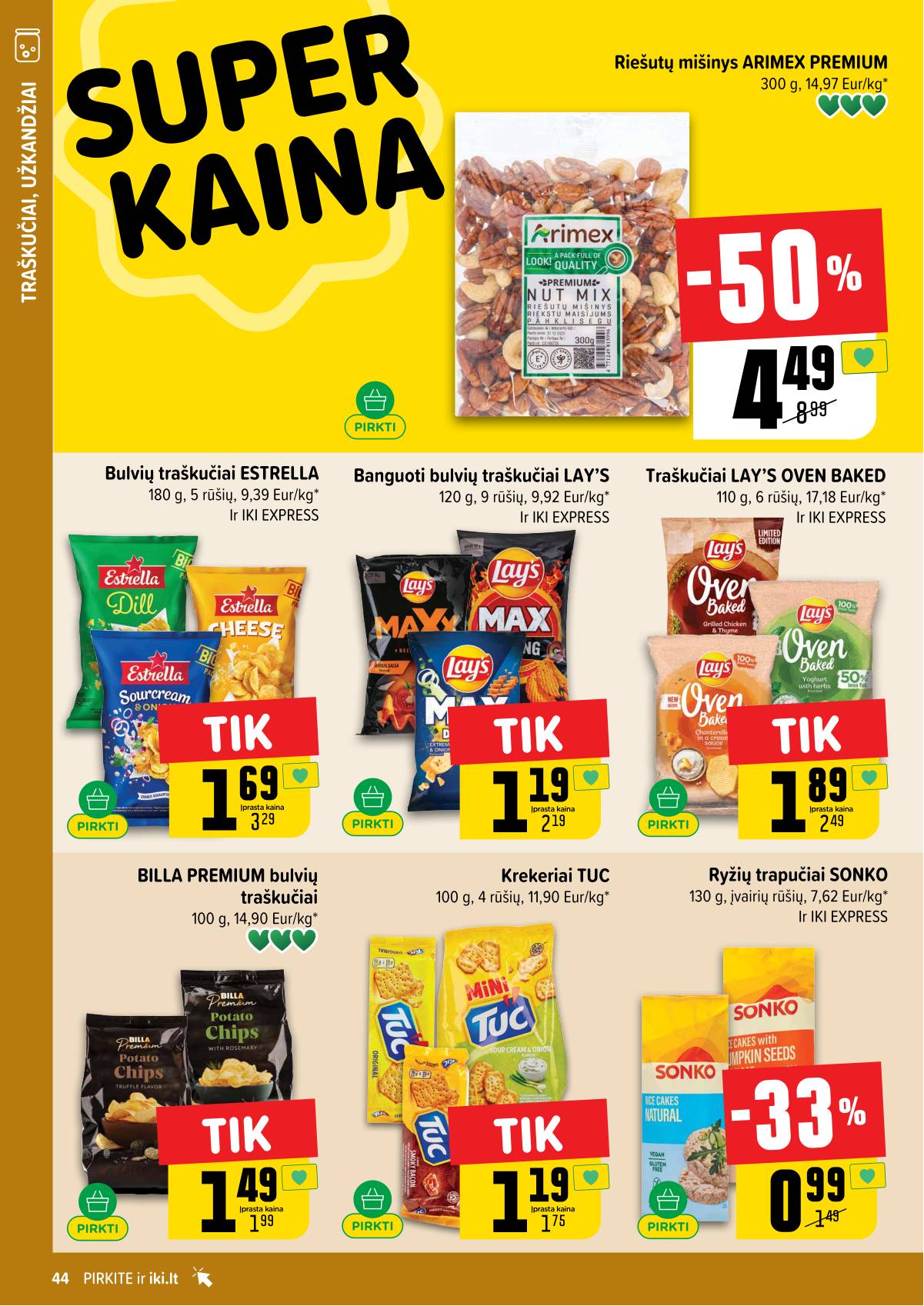 Iki - IKI savaitinis akcijų leidinys „Gyvūnų fiesta" 44 puslapis