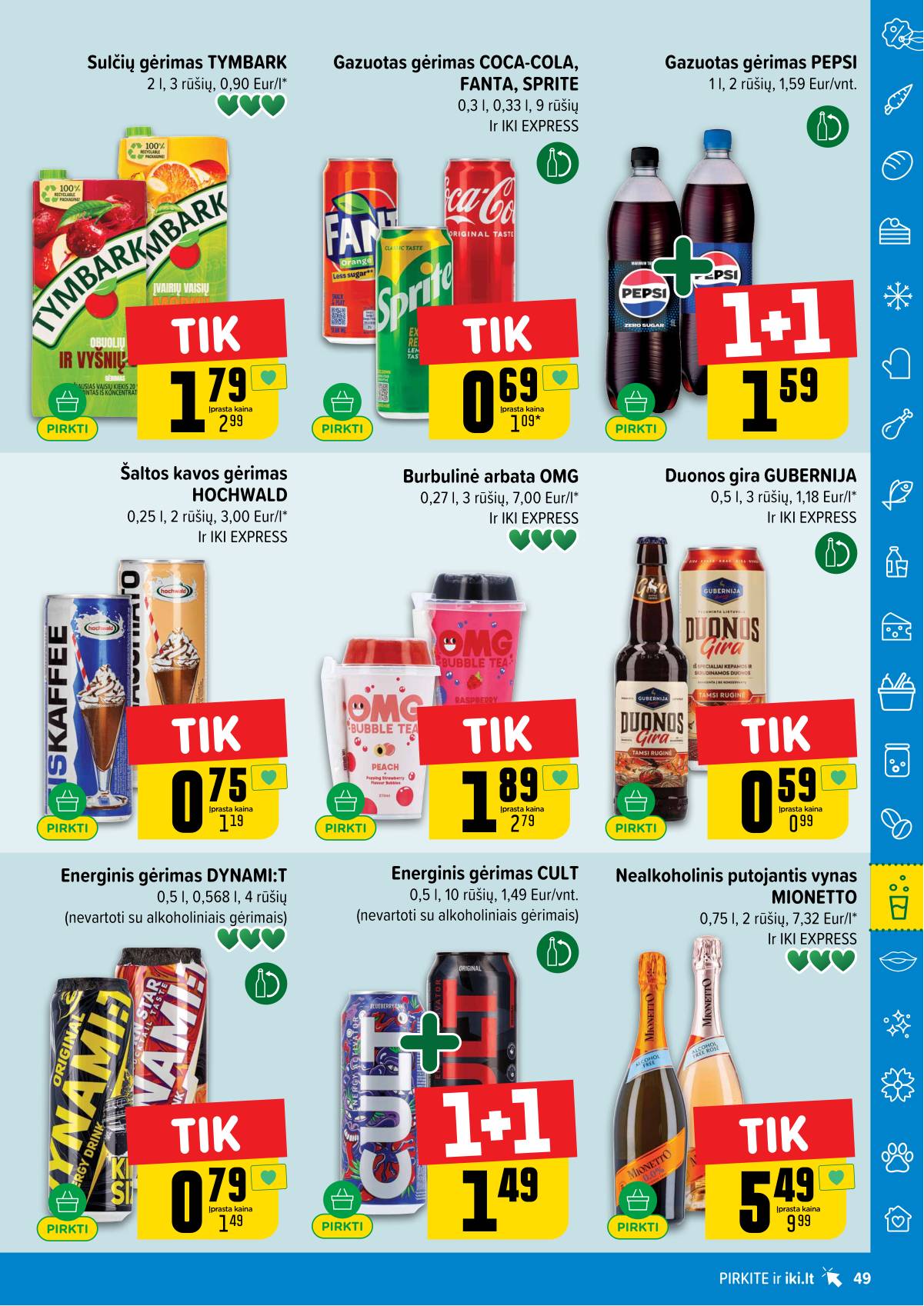 Iki - IKI savaitinis akcijų leidinys „Gyvūnų fiesta" 49 puslapis