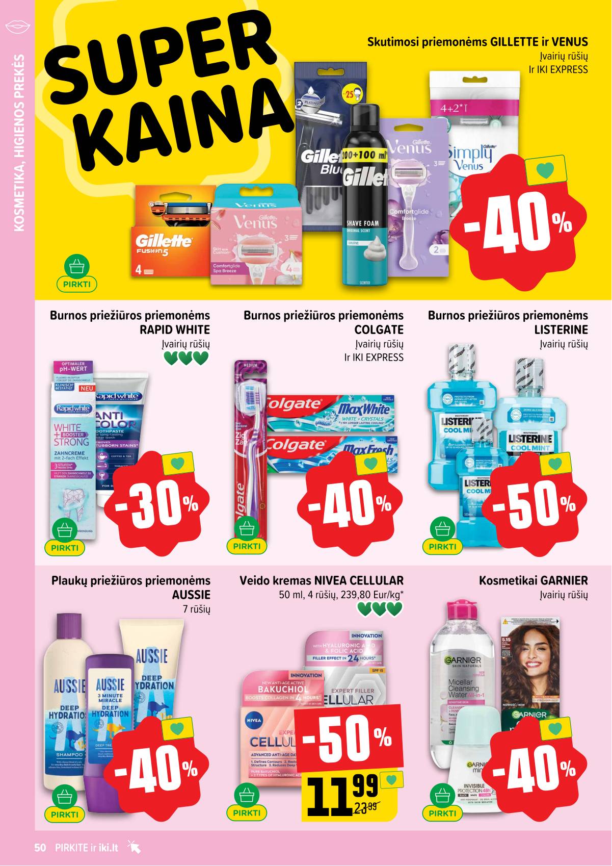 Iki - IKI savaitinis akcijų leidinys „Gyvūnų fiesta" 50 puslapis