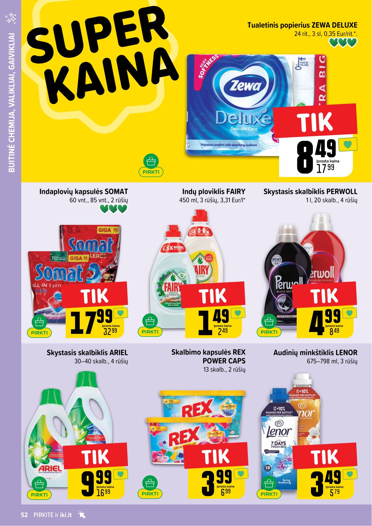 Iki - IKI savaitinis akcijų leidinys „Gyvūnų fiesta" 52 puslapis