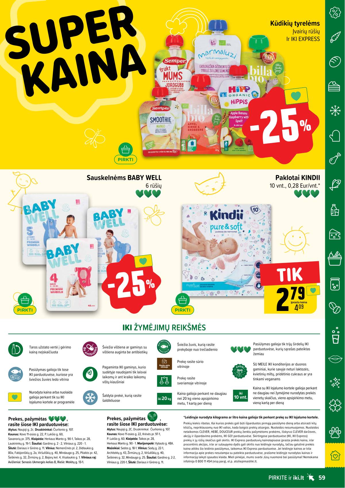 Iki - IKI savaitinis akcijų leidinys „Gyvūnų fiesta" 59 puslapis