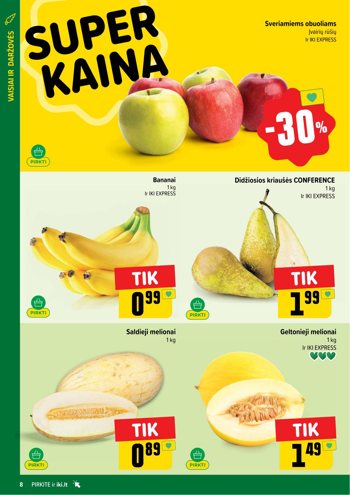 Iki - IKI savaitinis akcijų leidinys „Gyvūnų fiesta" 8 puslapis