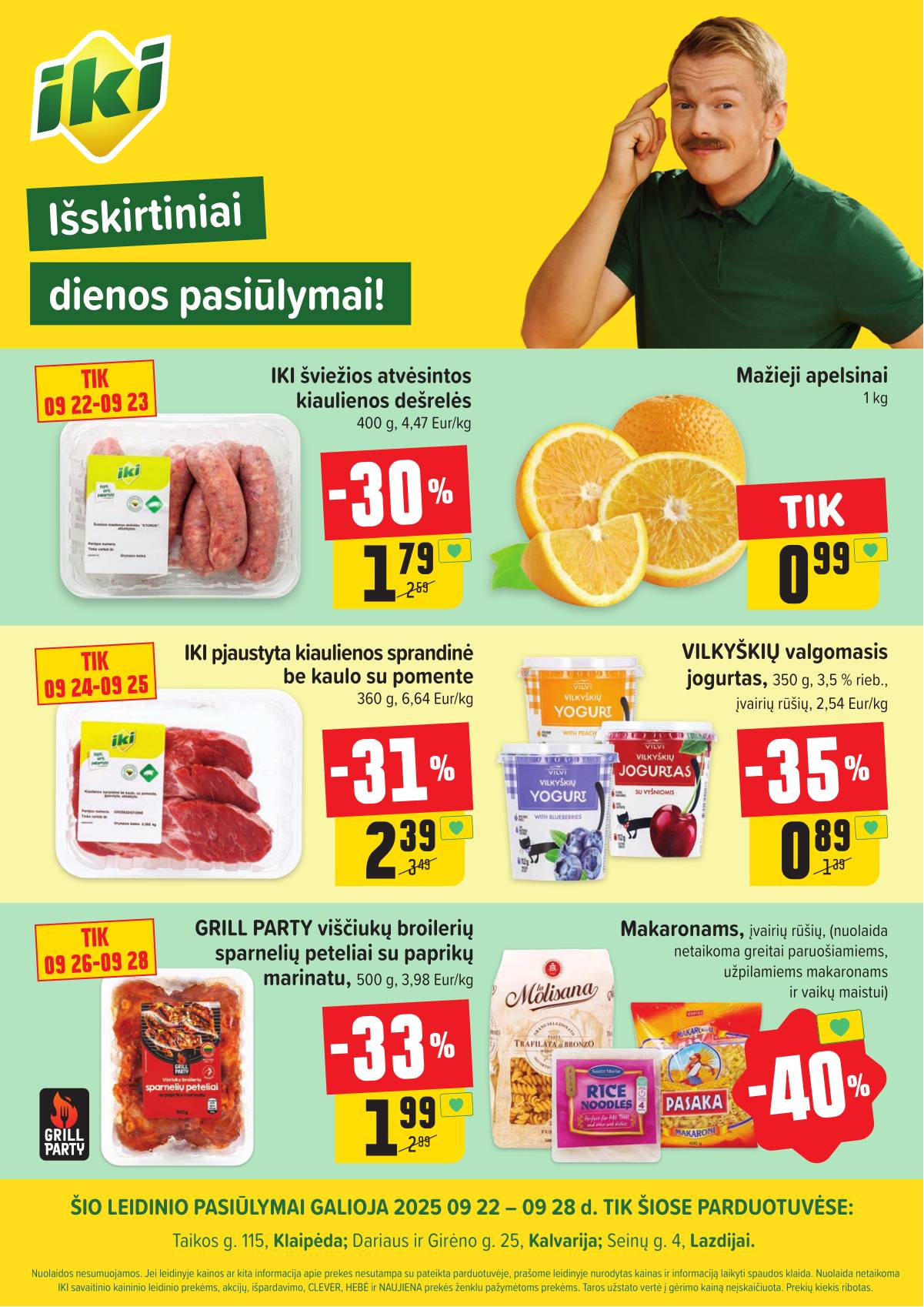 Iki - Specialūs pasiūlymai IKI Žardė, IKI Lazdijai ir IKI Kalvarija parduotuvės klientams 1 puslapis