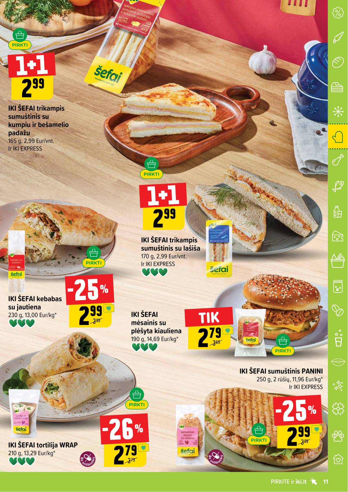 Iki - IKI savaitinis akcijų leidinys „Gyvūnų fiesta" 11 puslapis