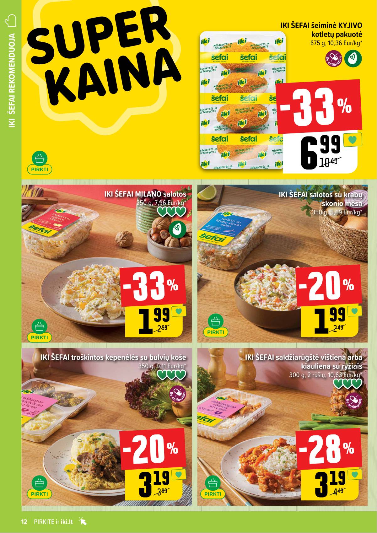 Iki - IKI savaitinis akcijų leidinys „Gyvūnų fiesta" 12 puslapis