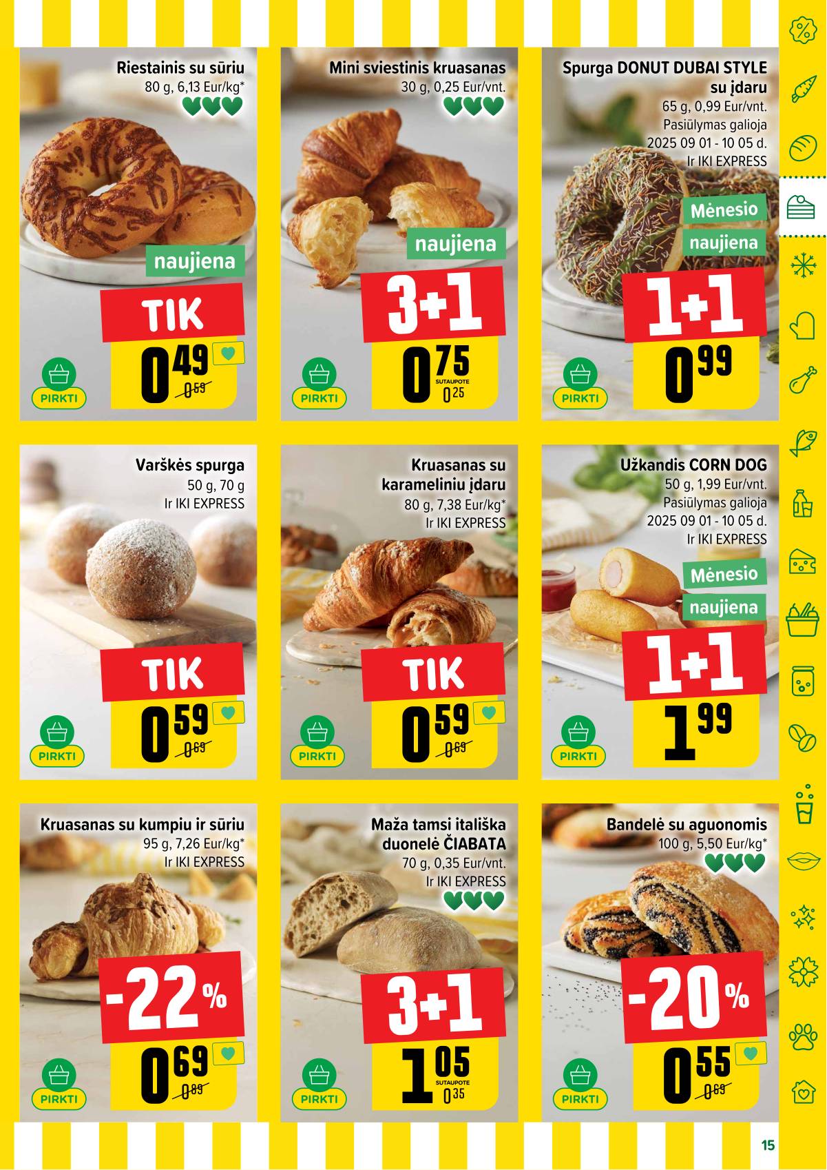 Iki - IKI savaitinis akcijų leidinys „Gyvūnų fiesta" 15 puslapis