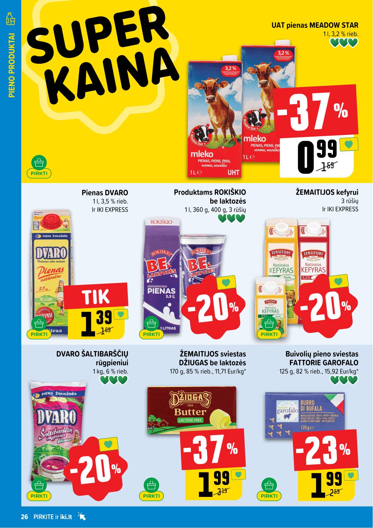 Iki - IKI savaitinis akcijų leidinys „Gyvūnų fiesta" 26 puslapis