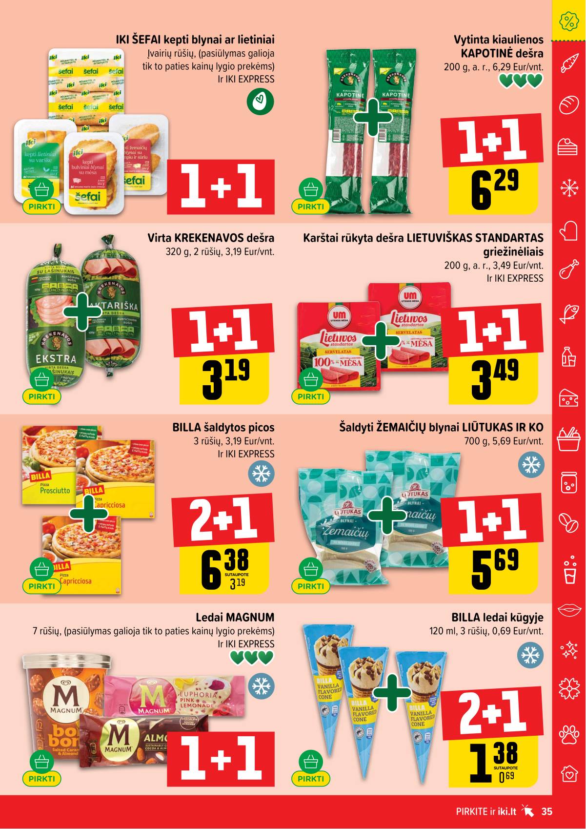 Iki - IKI savaitinis akcijų leidinys „Gyvūnų fiesta" 35 puslapis