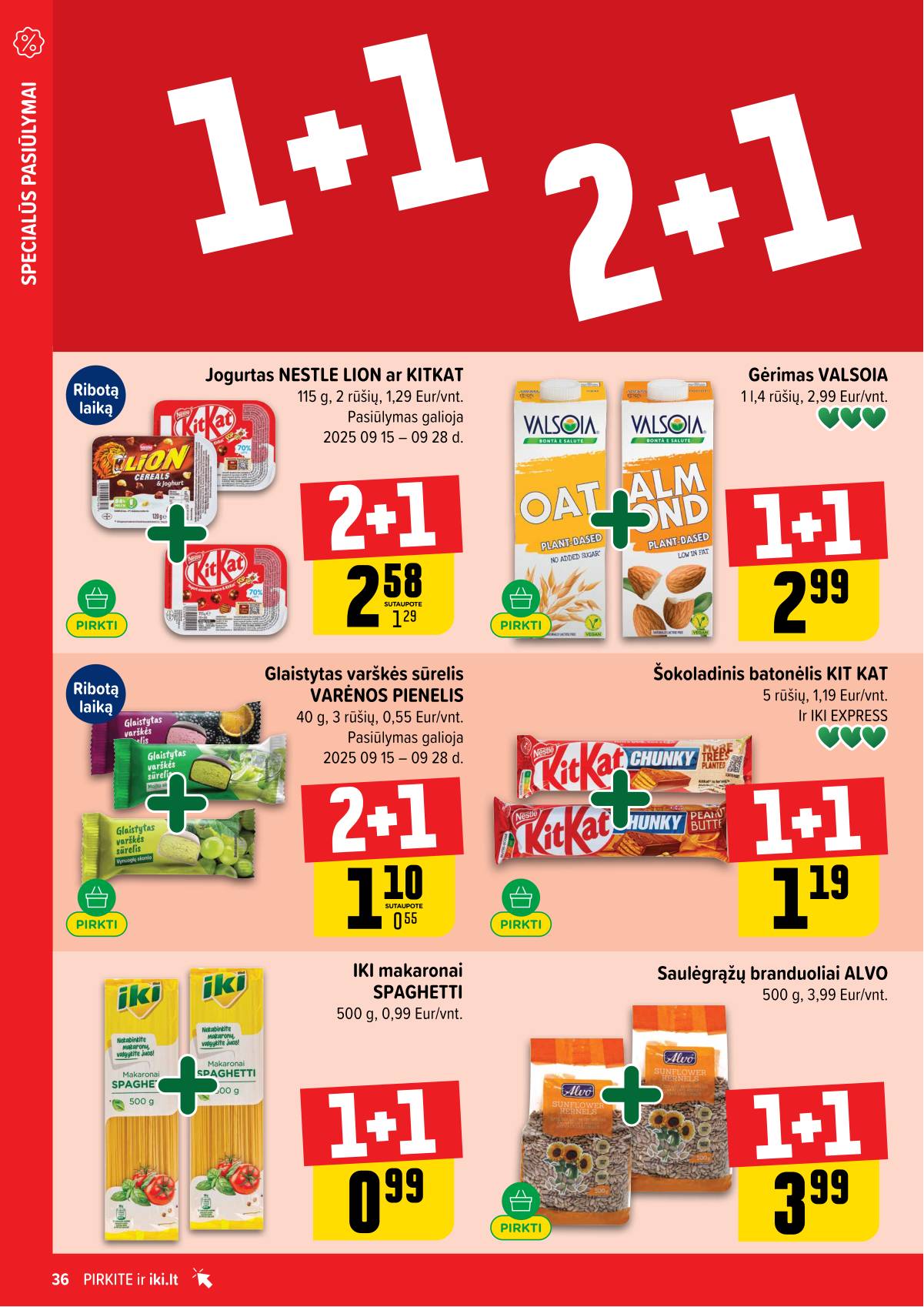 Iki - IKI savaitinis akcijų leidinys „Gyvūnų fiesta" 36 puslapis