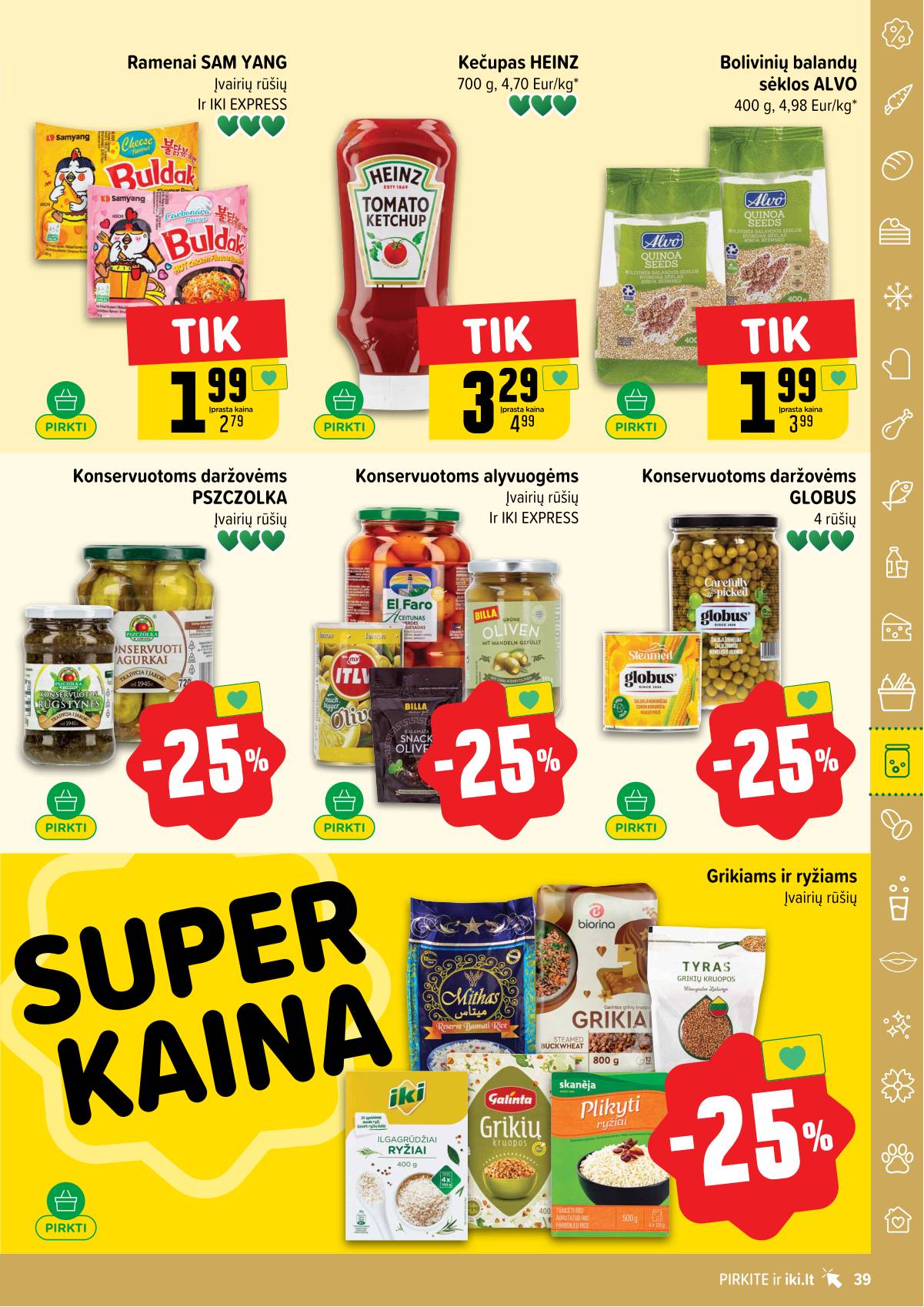Iki - IKI savaitinis akcijų leidinys „Gyvūnų fiesta" 39 puslapis