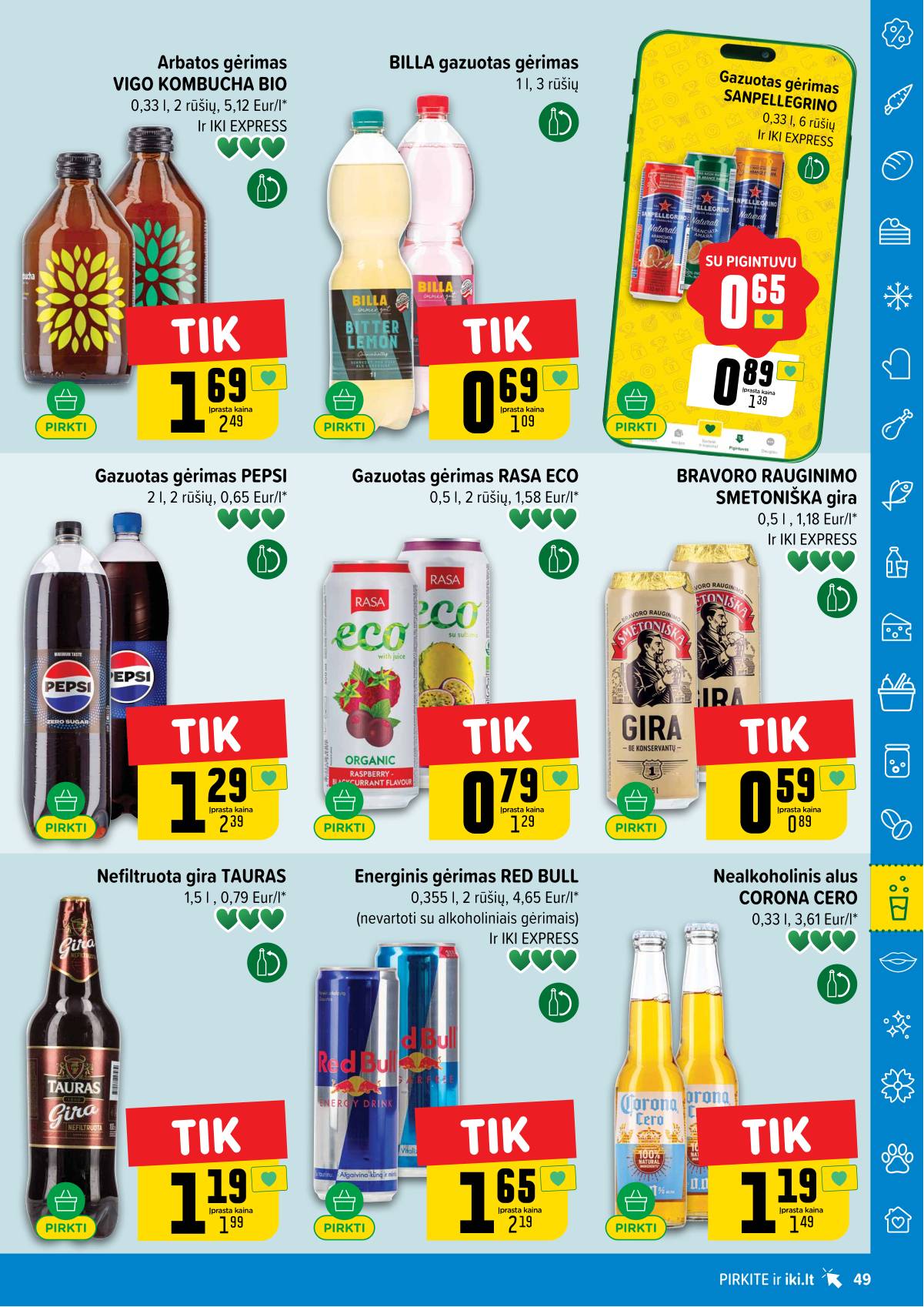 Iki - IKI savaitinis akcijų leidinys „Gyvūnų fiesta" 49 puslapis