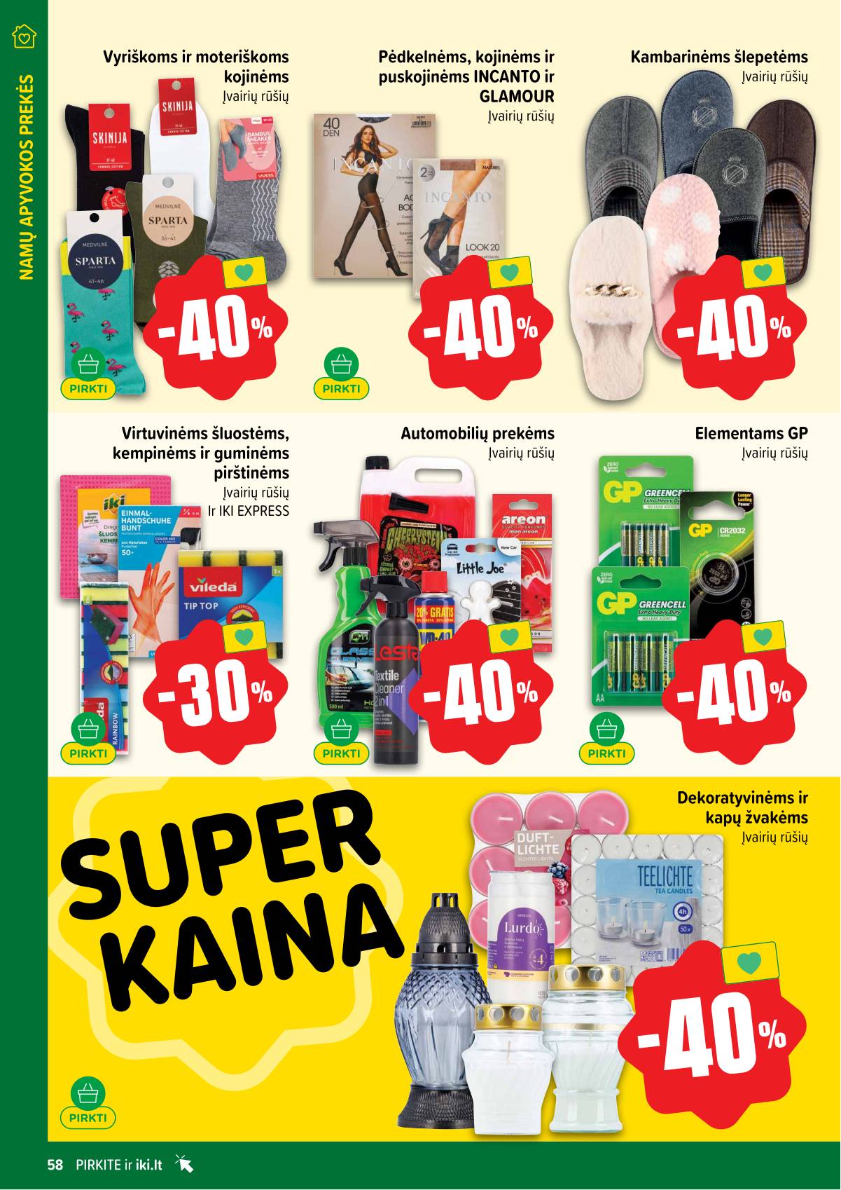Iki - IKI savaitinis akcijų leidinys „Gyvūnų fiesta" 58 puslapis