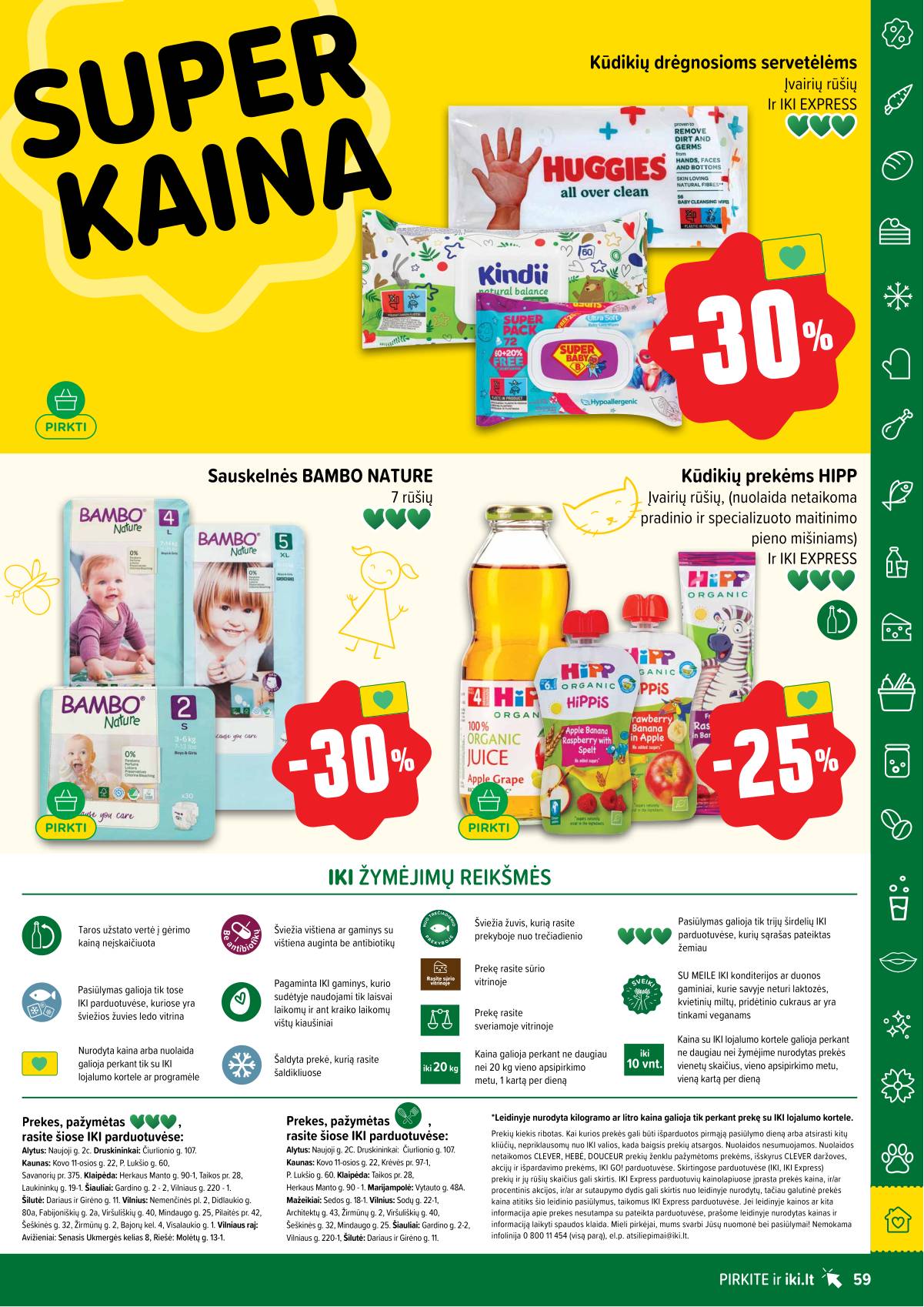 Iki - IKI savaitinis akcijų leidinys „Gyvūnų fiesta" 59 puslapis