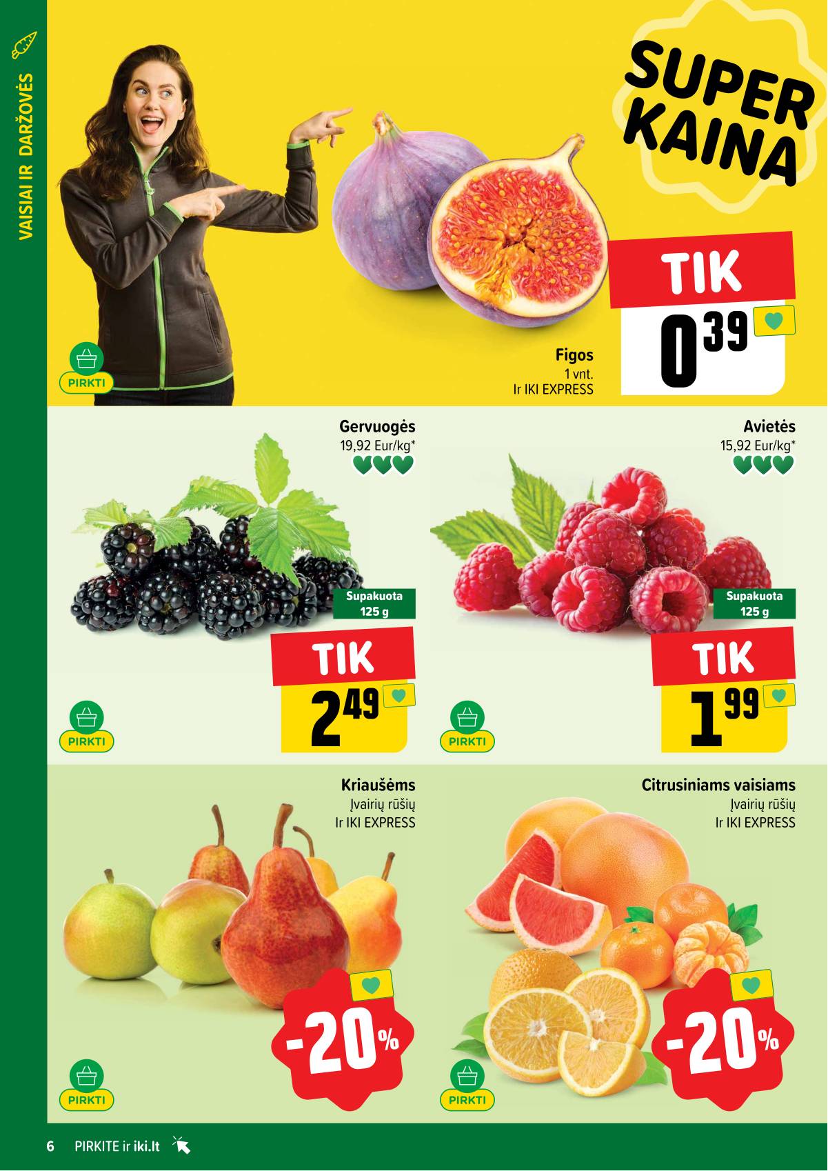 Iki - IKI savaitinis akcijų leidinys „Gyvūnų fiesta" 6 puslapis