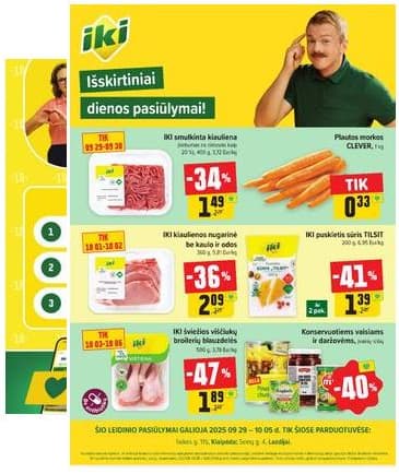 Iki - Specialūs pasiūlymai IKI Žardė ir IKI Lazdijai parduotuvės klientams 2025-09-29 – 2025-10-05