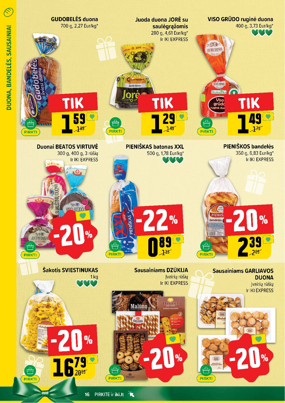 Iki - IKI savaitinis akcijų leidinys „Šaltuko fiesta" 16 puslapis