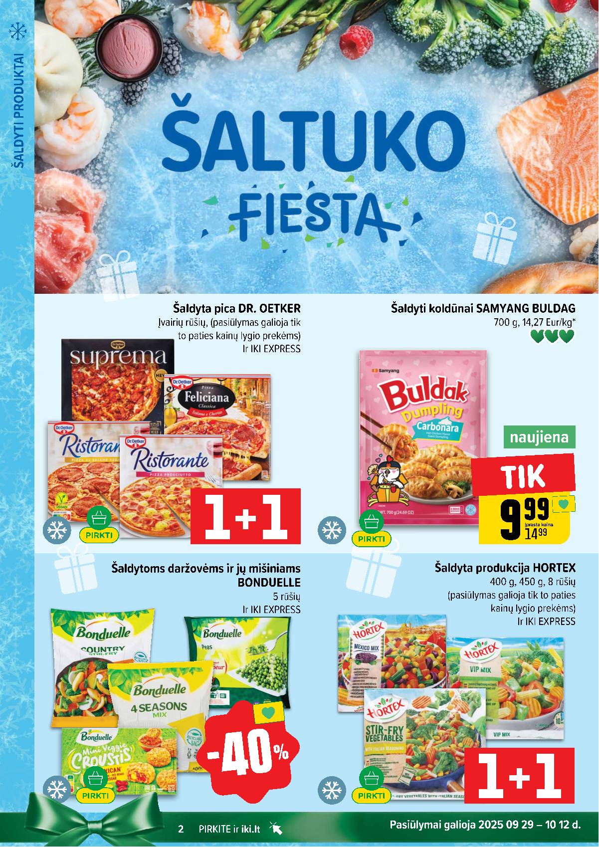 Iki - IKI savaitinis akcijų leidinys „Šaltuko fiesta" 2 puslapis