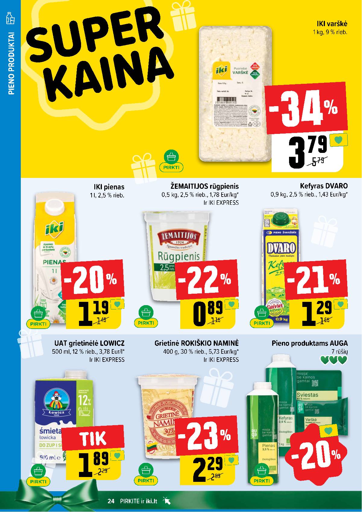 Iki - IKI savaitinis akcijų leidinys „Šaltuko fiesta" 24 puslapis