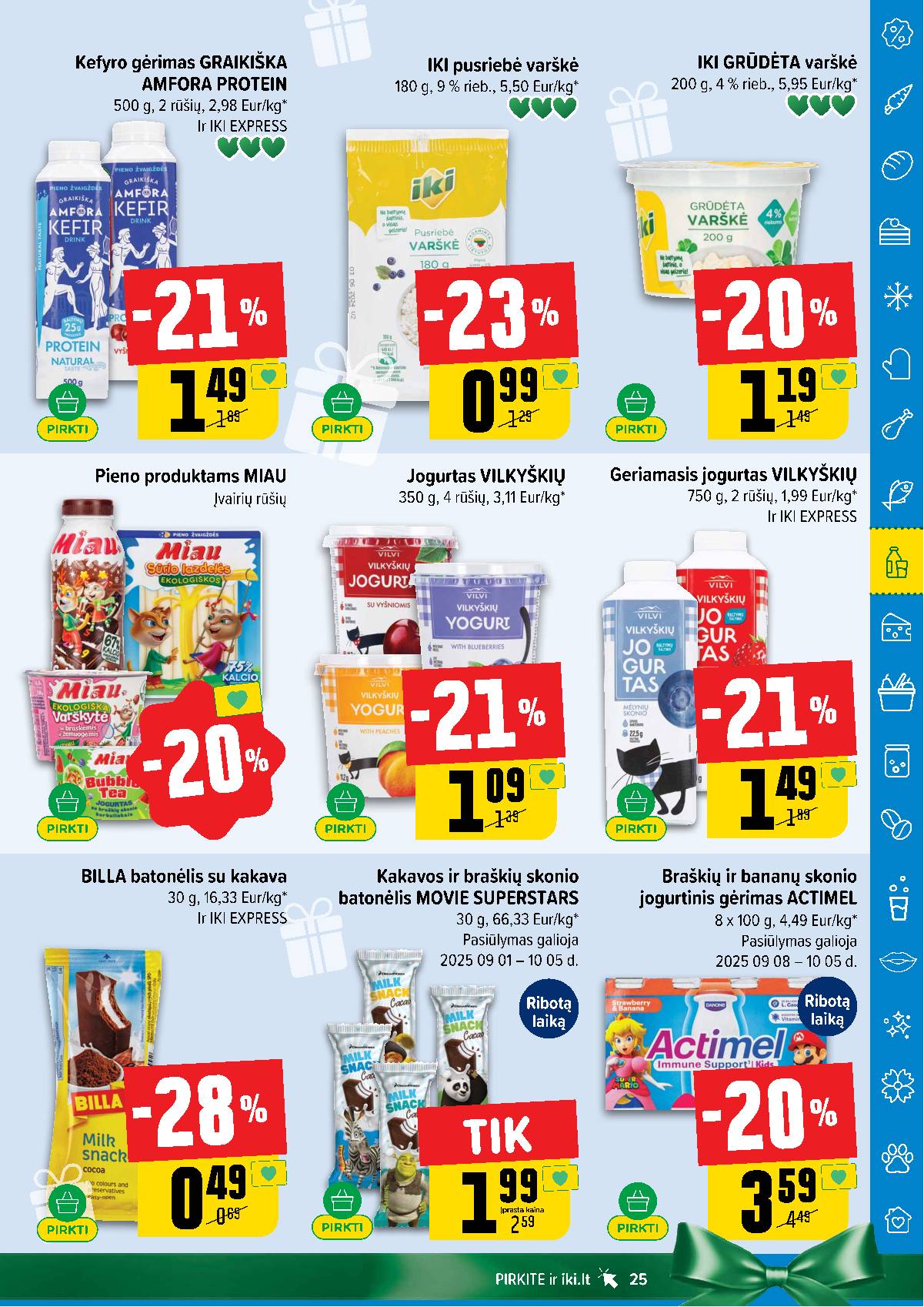 Iki - IKI savaitinis akcijų leidinys „Šaltuko fiesta" 25 puslapis