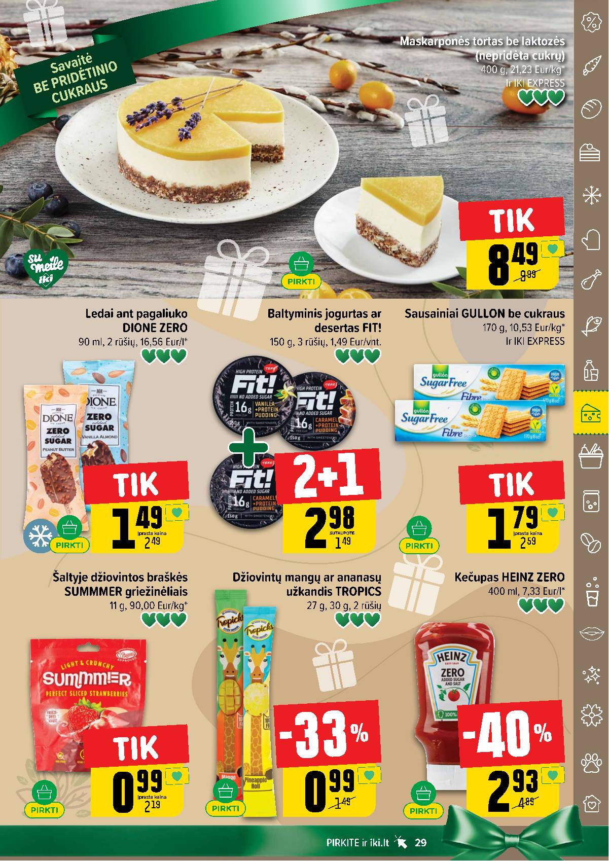 Iki - IKI savaitinis akcijų leidinys „Šaltuko fiesta" 29 puslapis