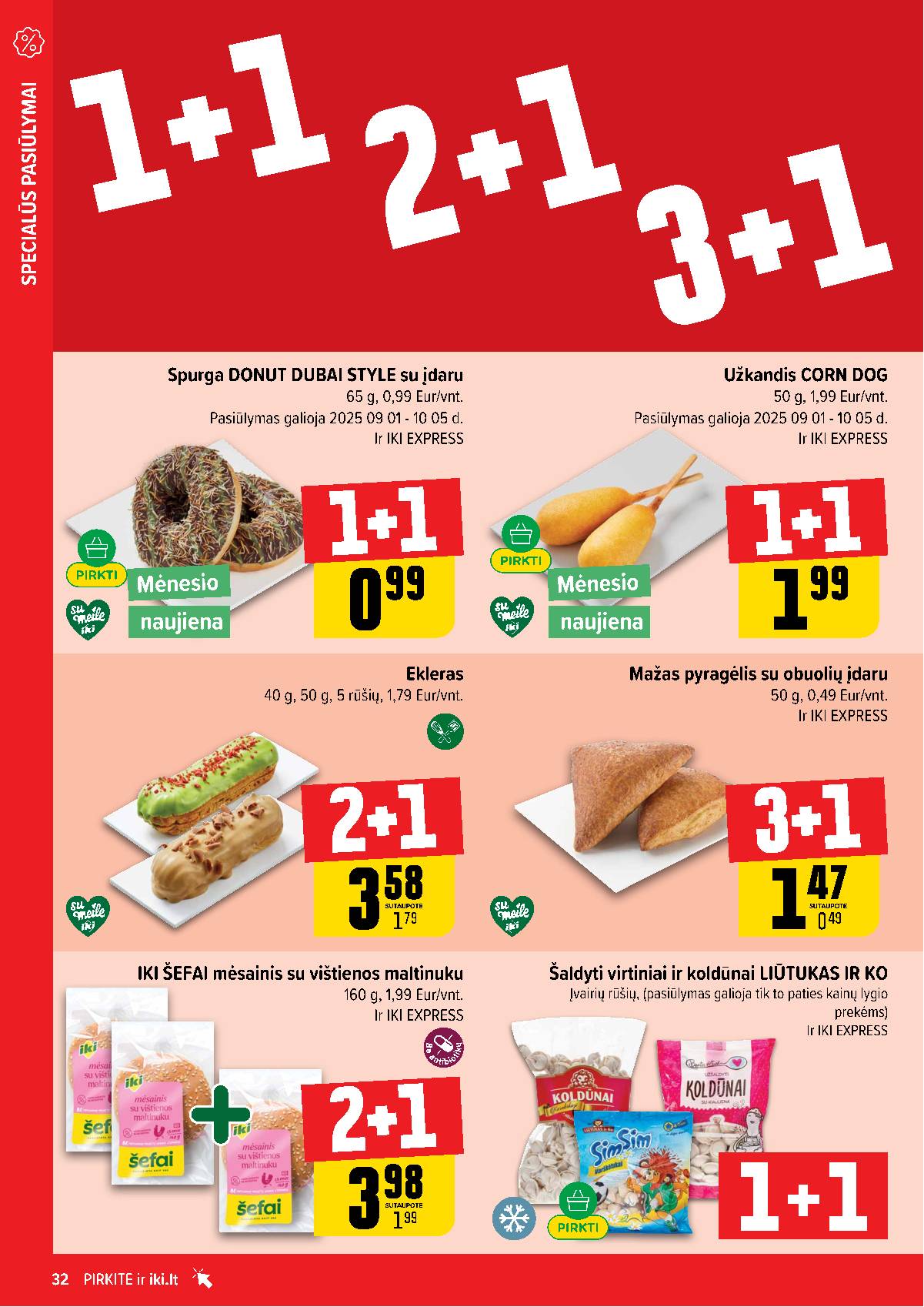 Iki - IKI savaitinis akcijų leidinys „Šaltuko fiesta" 32 puslapis