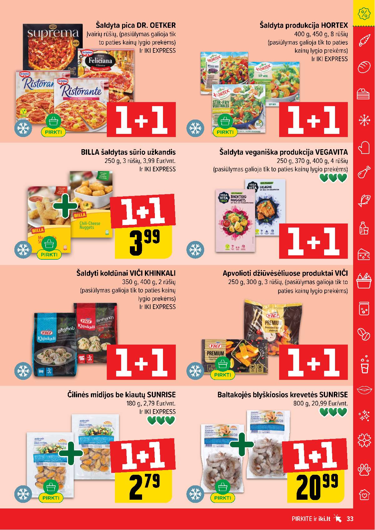 Iki - IKI savaitinis akcijų leidinys „Šaltuko fiesta" 33 puslapis