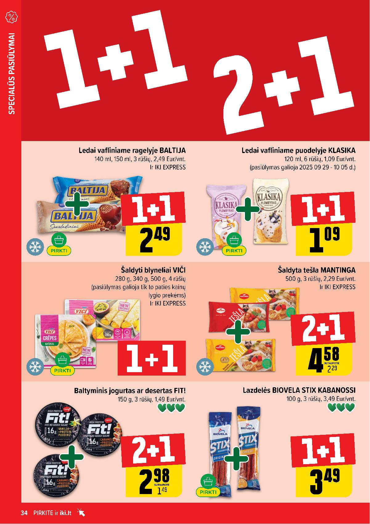 Iki - IKI savaitinis akcijų leidinys „Šaltuko fiesta" 34 puslapis
