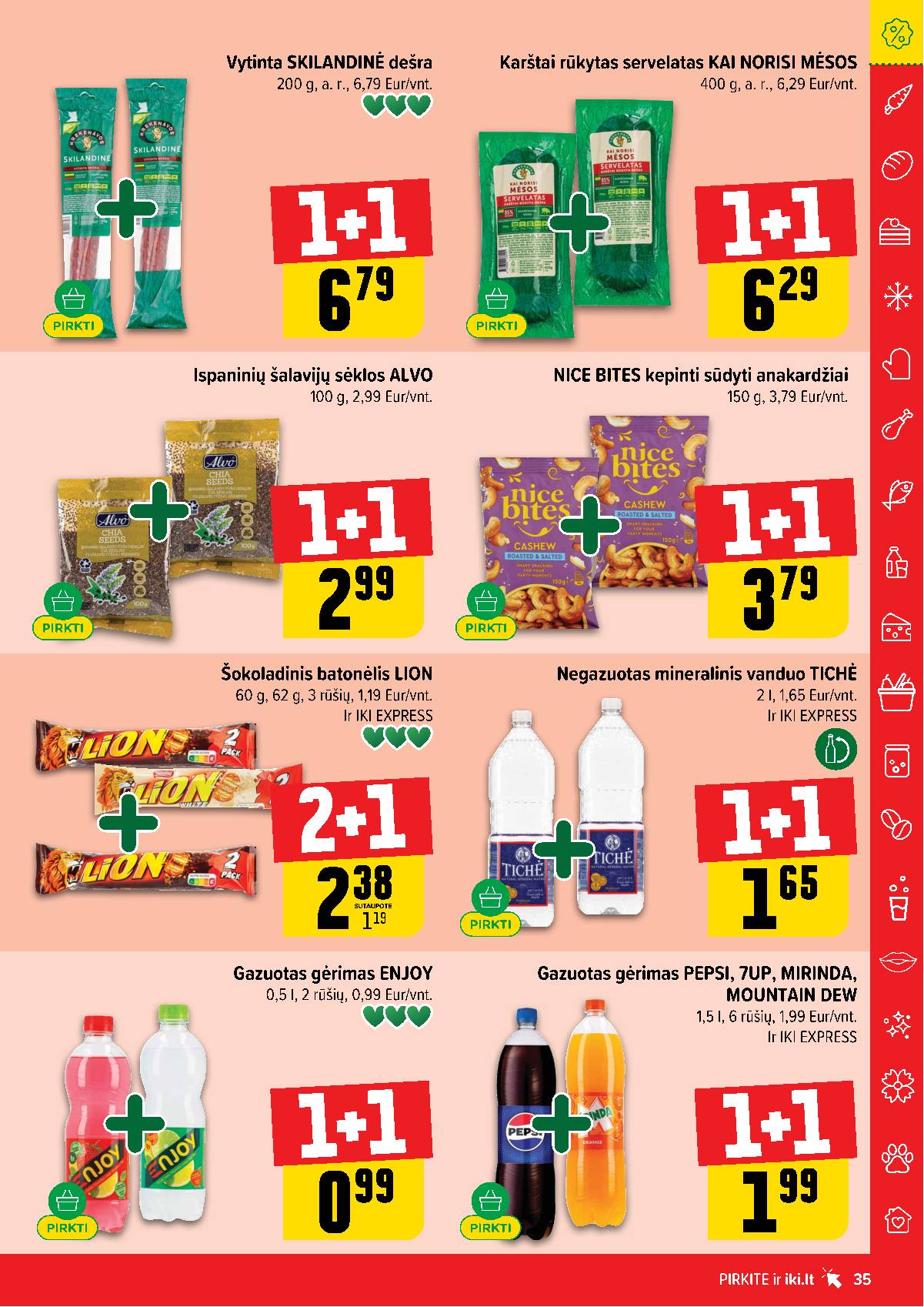 Iki - IKI savaitinis akcijų leidinys „Šaltuko fiesta" 35 puslapis