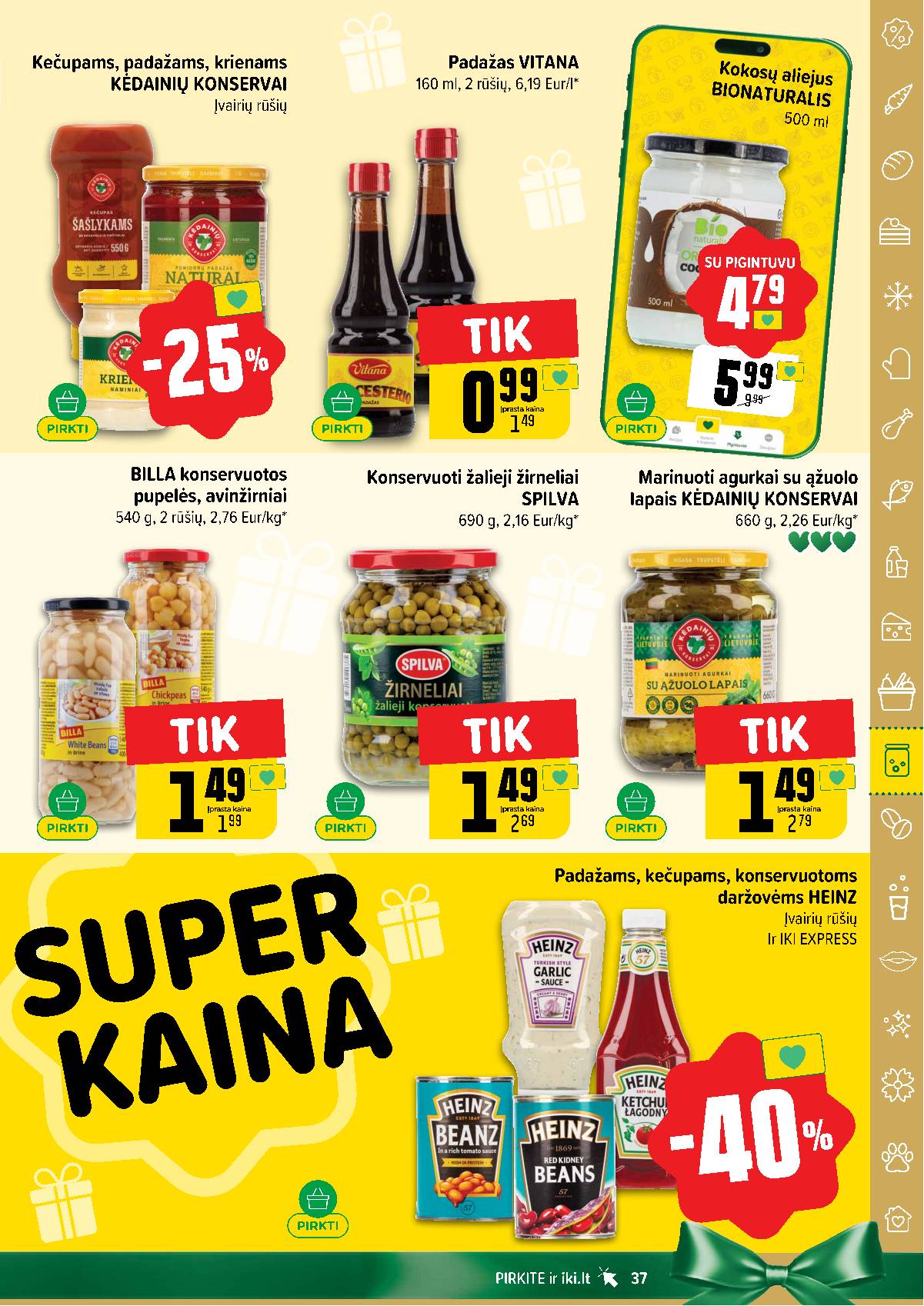Iki - IKI savaitinis akcijų leidinys „Šaltuko fiesta" 37 puslapis
