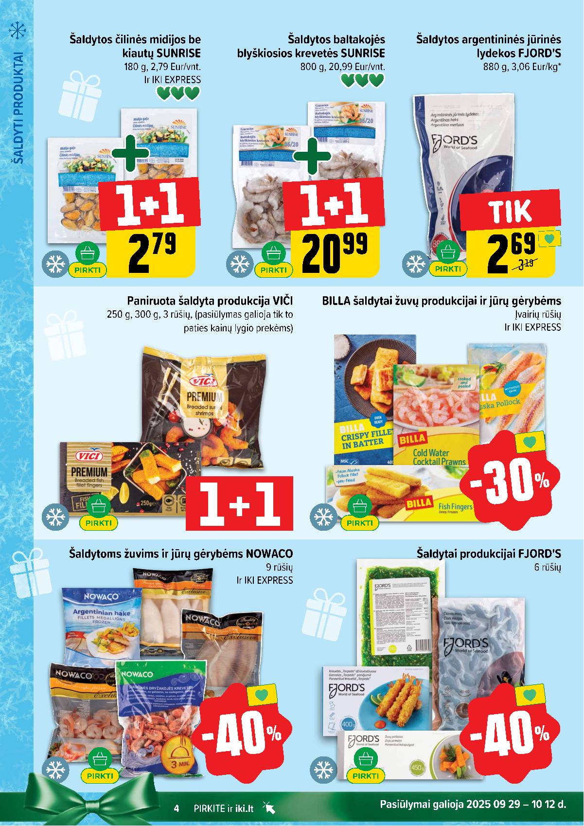 Iki - IKI savaitinis akcijų leidinys „Šaltuko fiesta" 4 puslapis