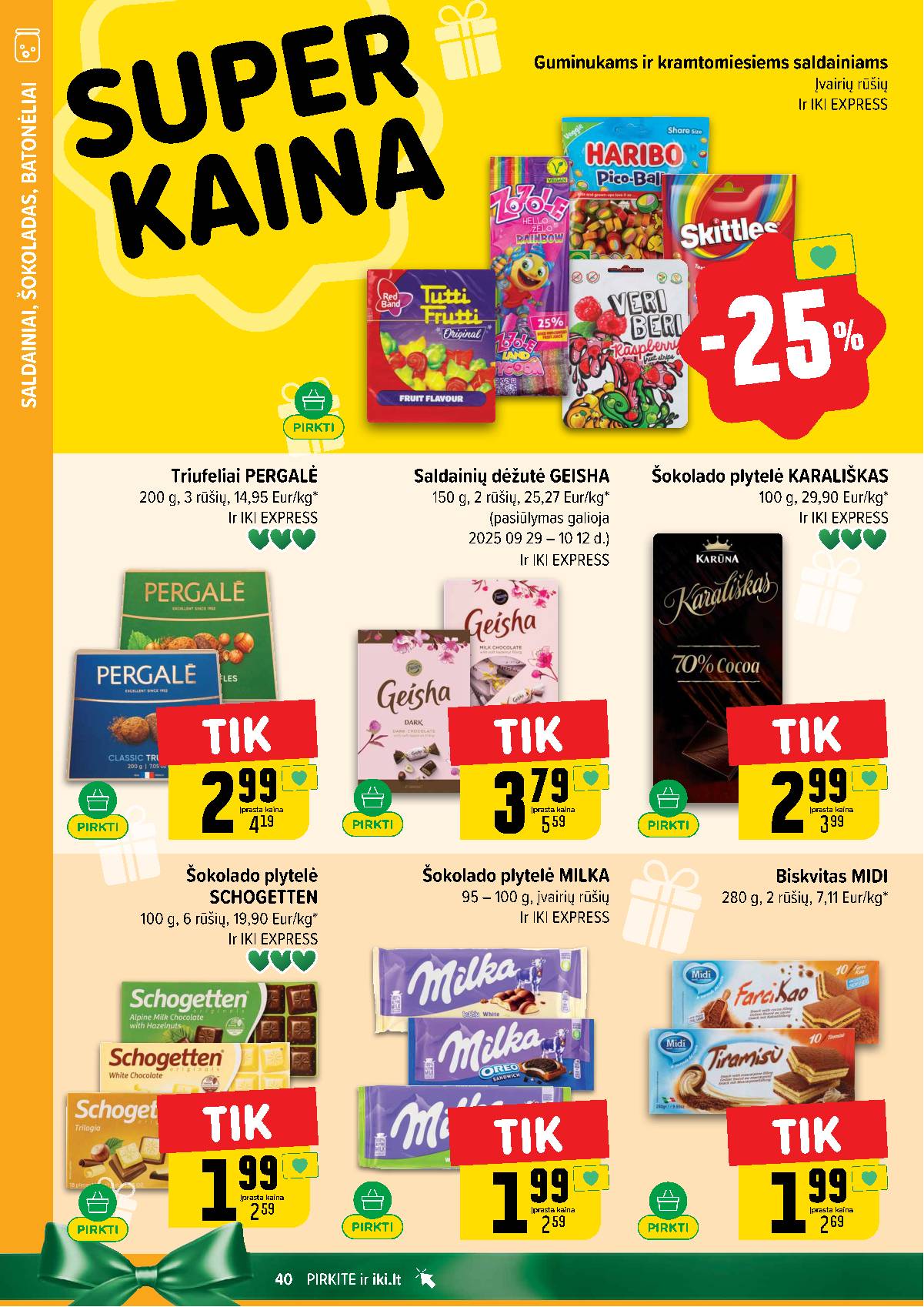 Iki - IKI savaitinis akcijų leidinys „Šaltuko fiesta" 40 puslapis