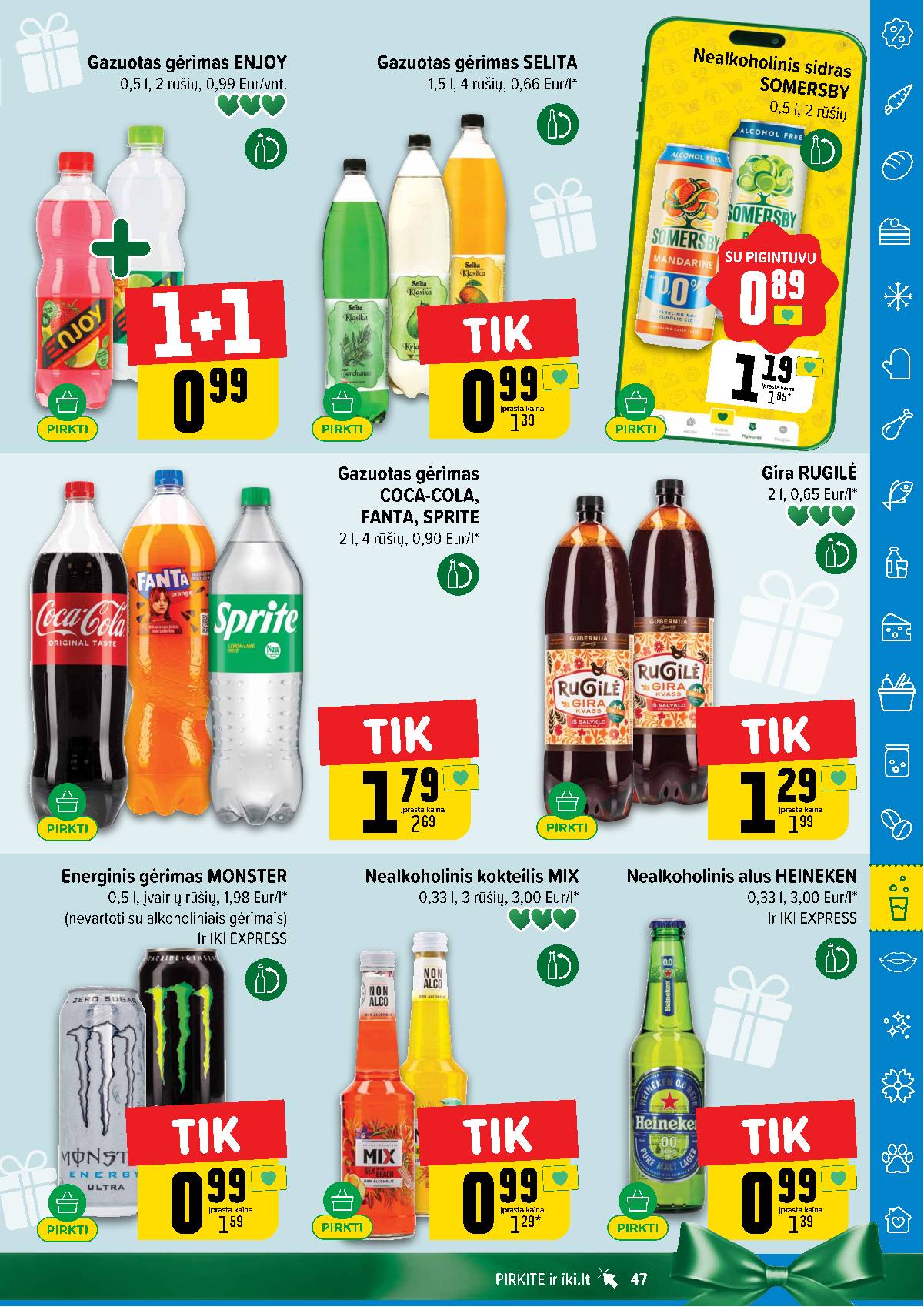 Iki - IKI savaitinis akcijų leidinys „Šaltuko fiesta" 47 puslapis