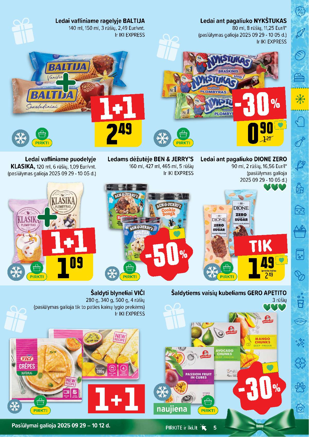 Iki - IKI savaitinis akcijų leidinys „Šaltuko fiesta" 5 puslapis