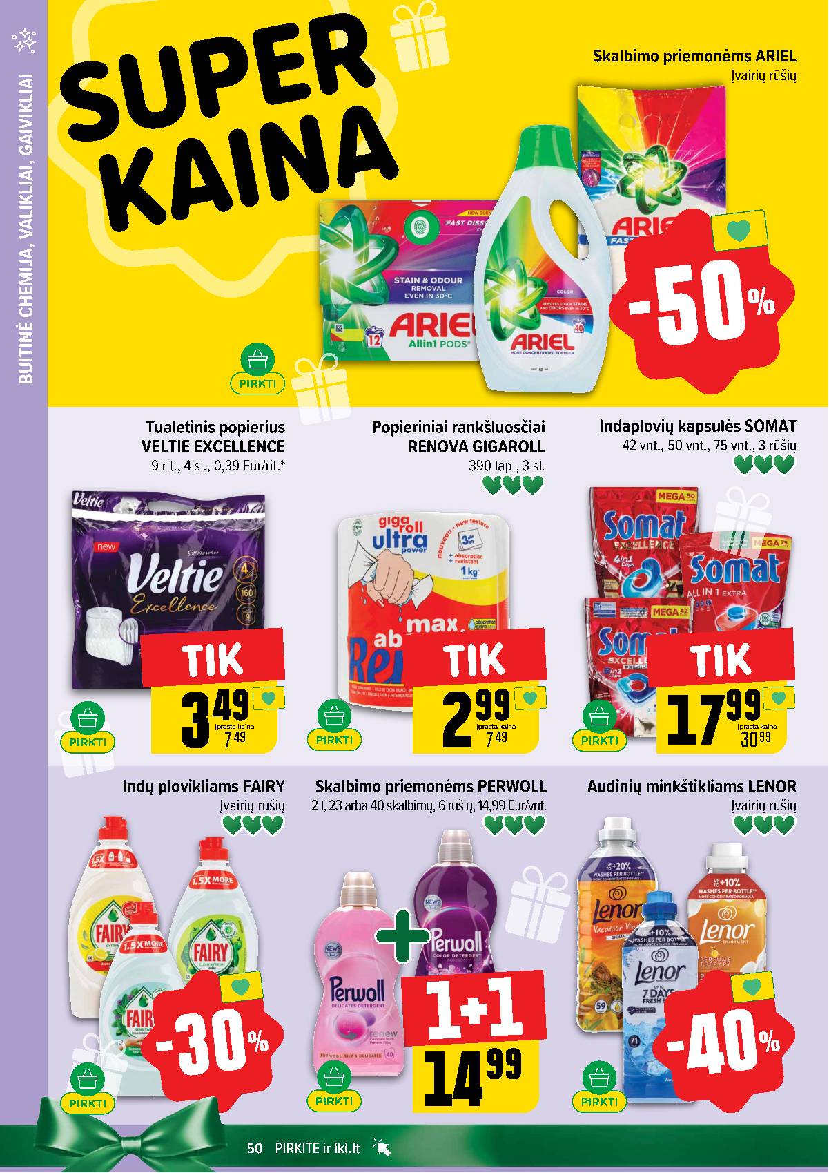 Iki - IKI savaitinis akcijų leidinys „Šaltuko fiesta" 50 puslapis