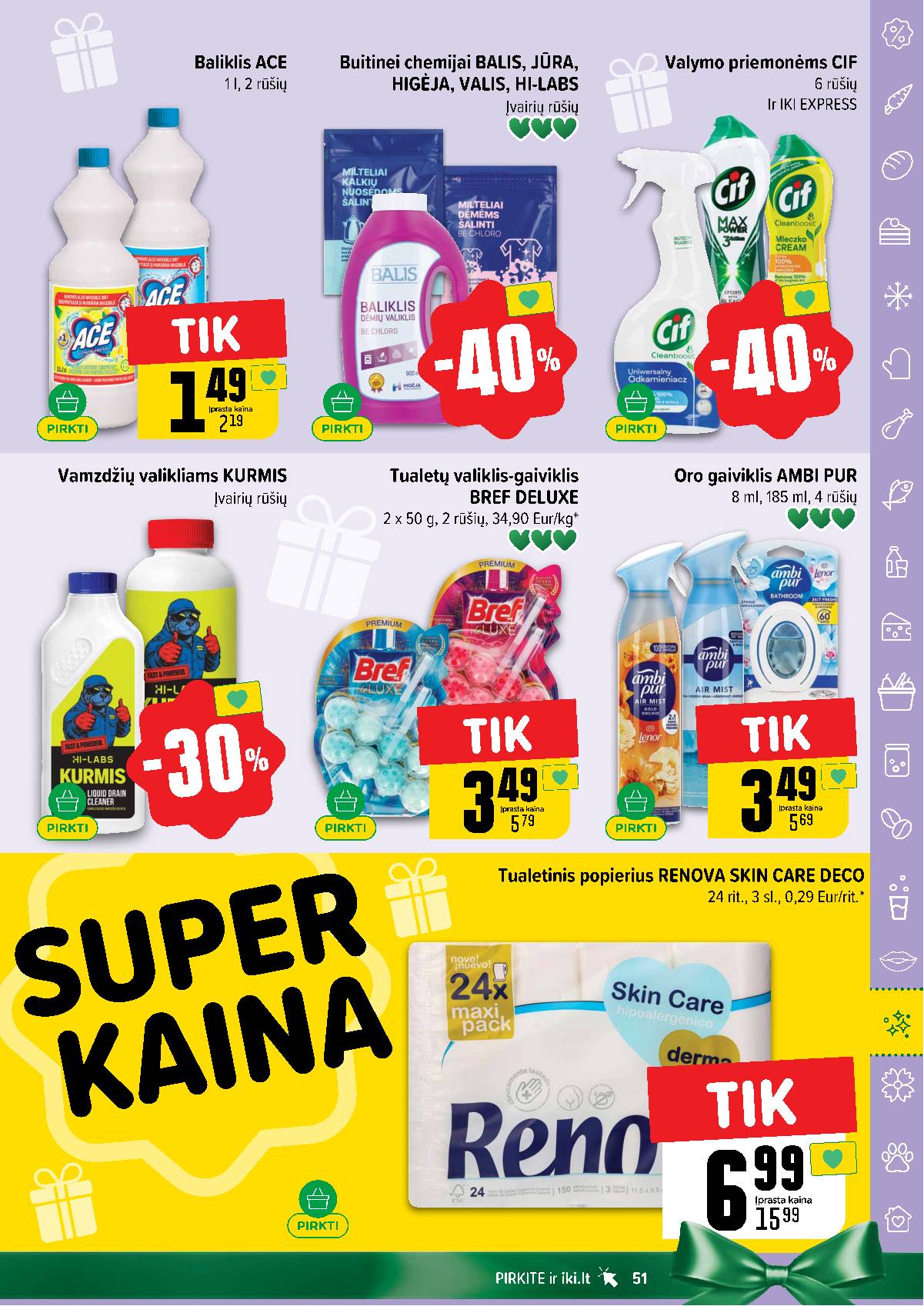 Iki - IKI savaitinis akcijų leidinys „Šaltuko fiesta" 51 puslapis