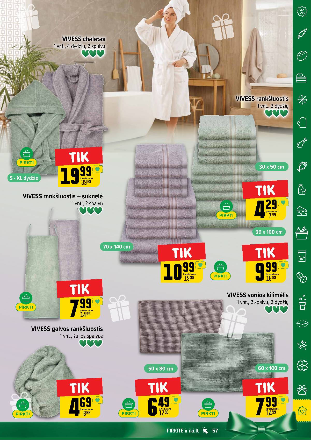 Iki - IKI savaitinis akcijų leidinys „Šaltuko fiesta" 57 puslapis