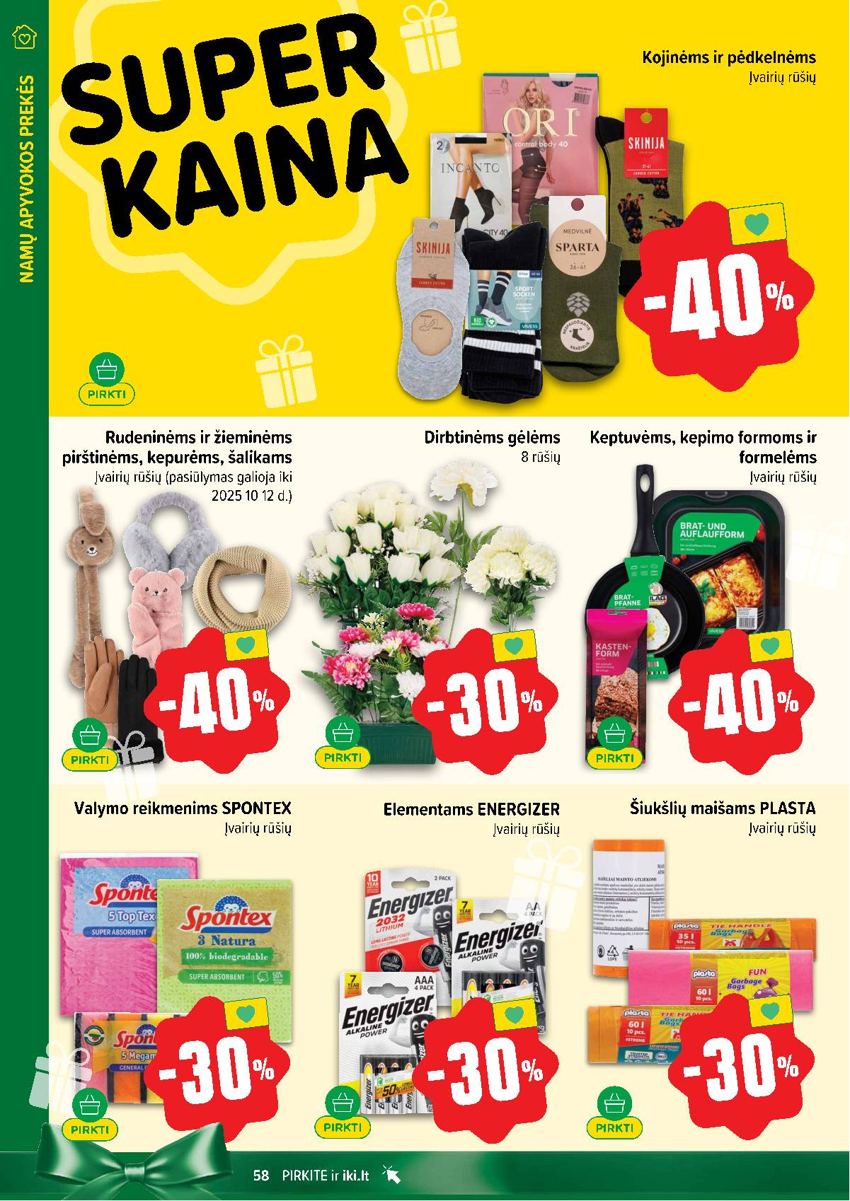 Iki - IKI savaitinis akcijų leidinys „Šaltuko fiesta" 58 puslapis