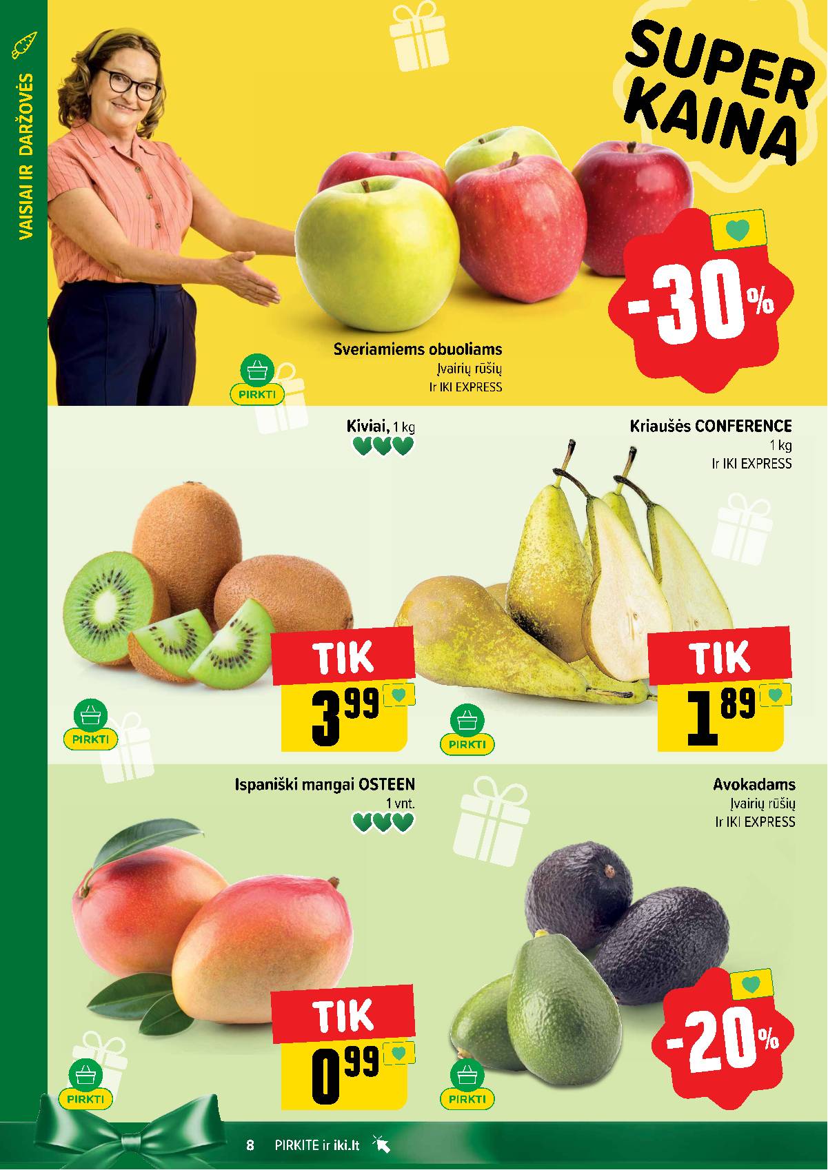 Iki - IKI savaitinis akcijų leidinys „Šaltuko fiesta" 8 puslapis