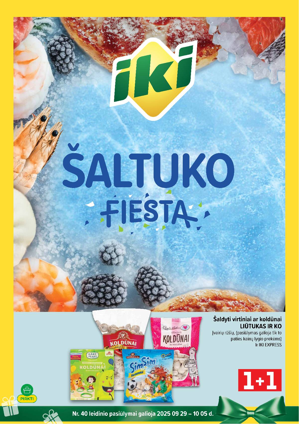 Iki - IKI nuolaidų katalogas "Šaltuko fiesta" 1 puslapis