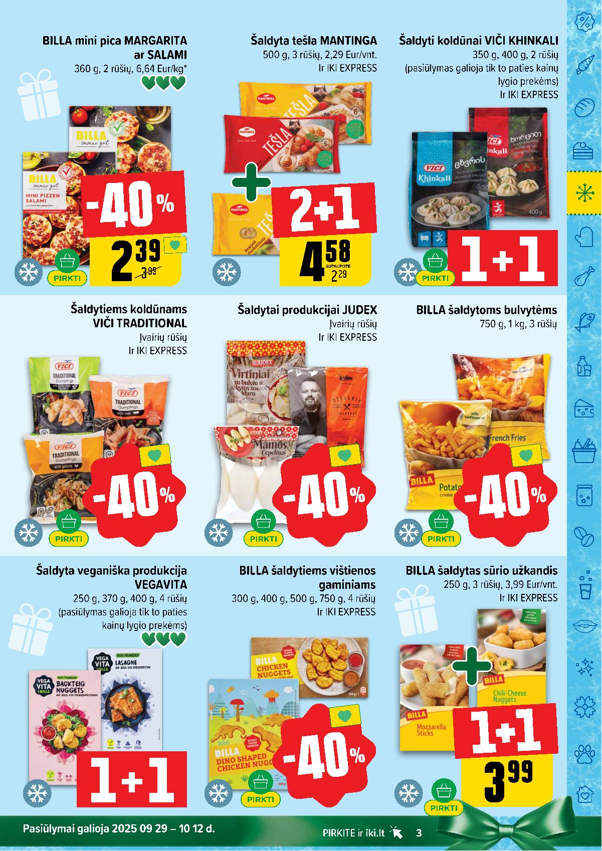 Iki - IKI nuolaidų katalogas "Šaltuko fiesta" 3 puslapis